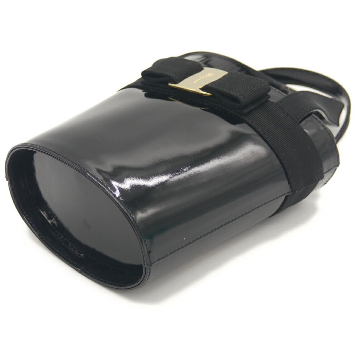 Salvatore Ferragamo Black Leather Handbag (Pre-Owned)
