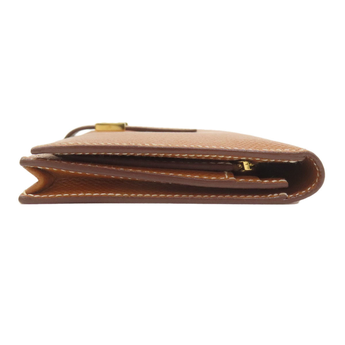Hermes Gold Brown Epsom Leather Long Wallet (Bi-Fold) (Pre-Owned)