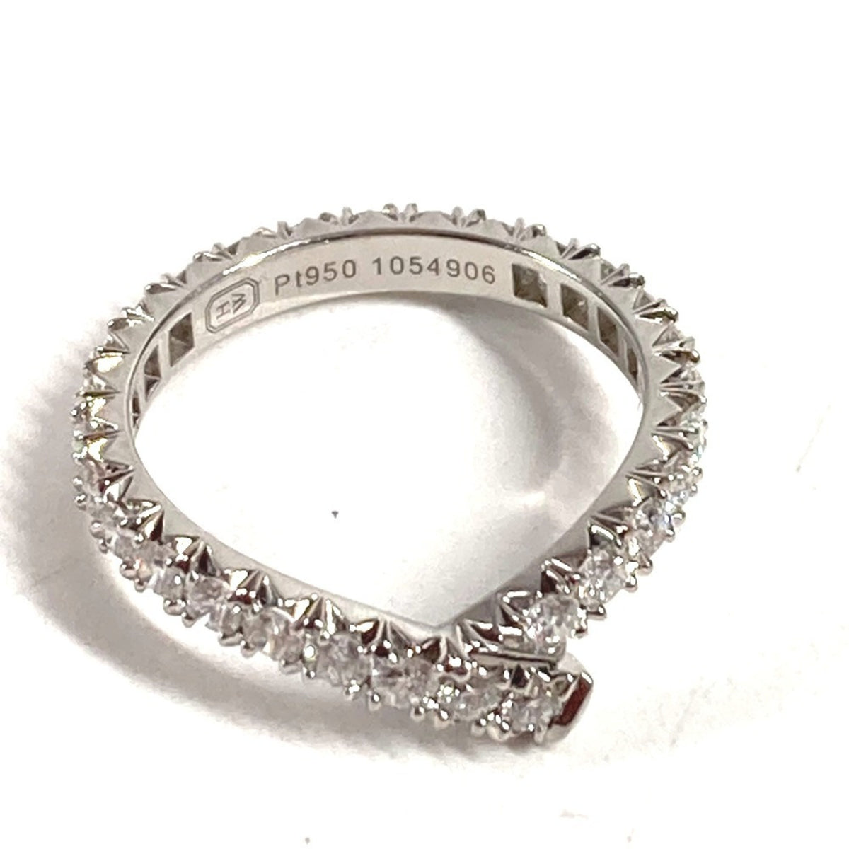 Harry Winston Silver Platinum 950 Band Ring (Pre-Owned)