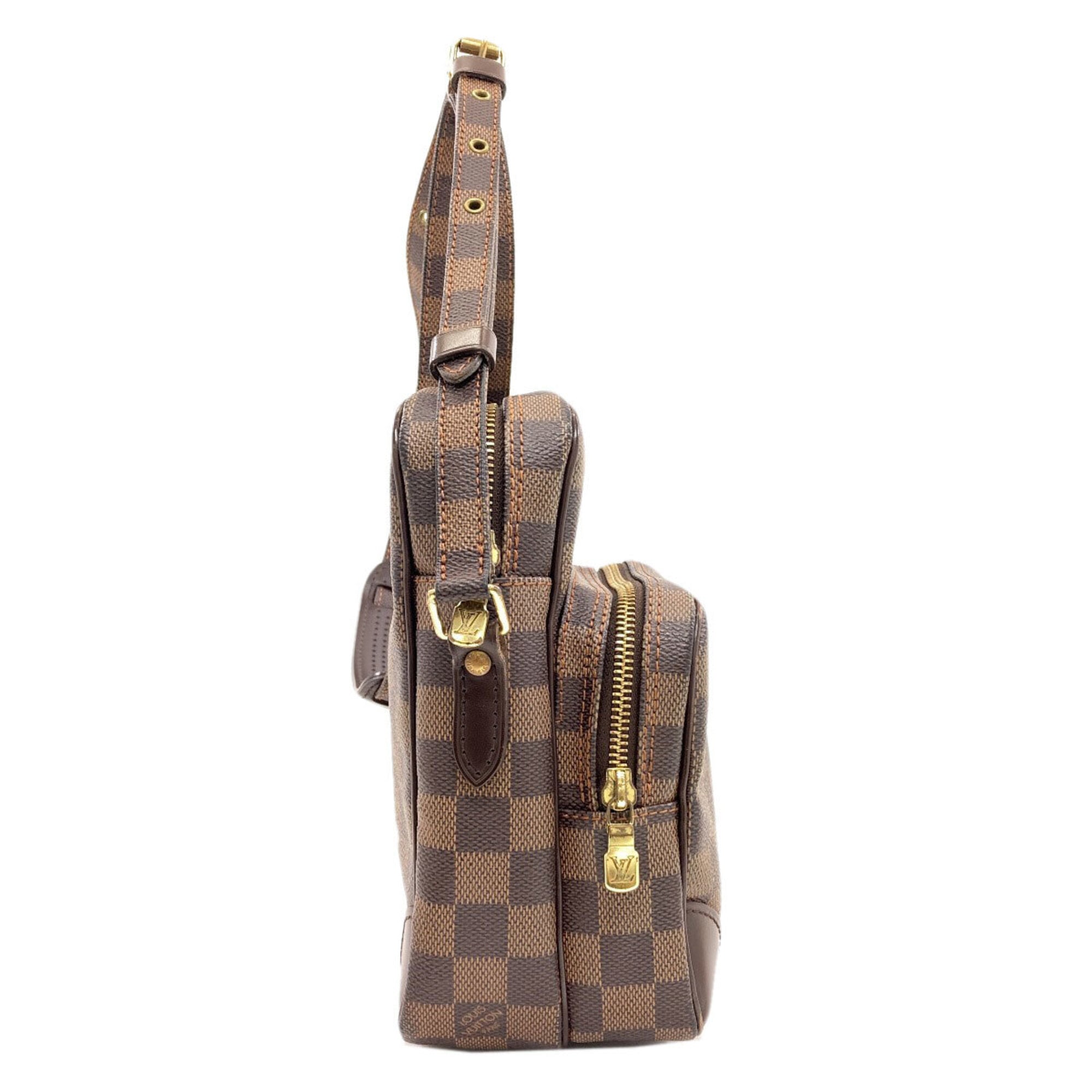 Louis Vuitton Damier Canvas Ebene Damier Canvas Shoulder Bag (Pre-Owned)