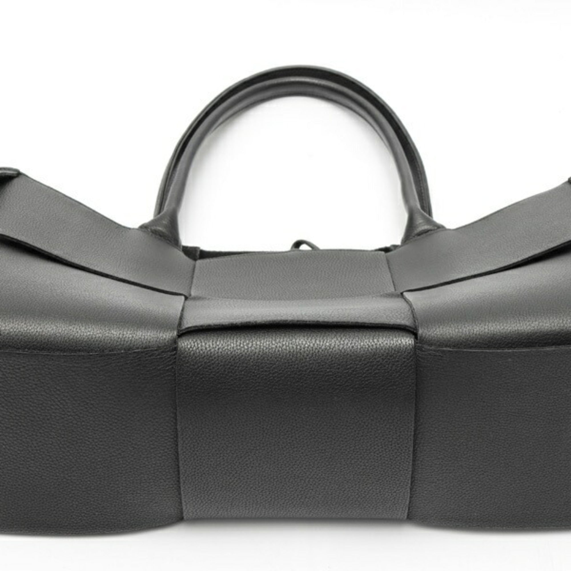 Bottega Veneta Intrecciato Black Leather Tote Bag (Pre-Owned)