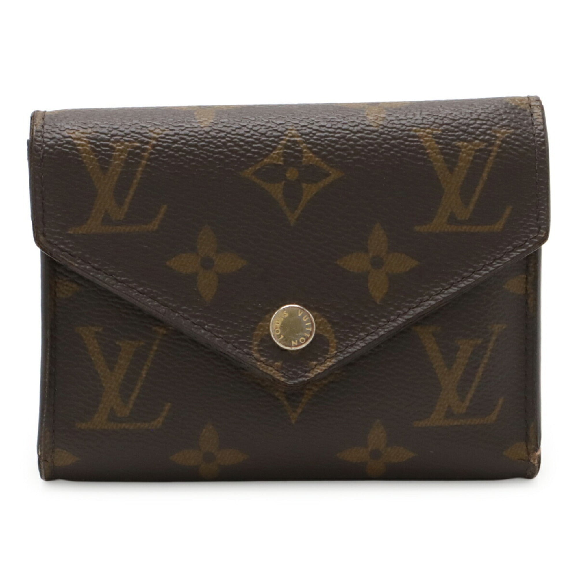 Louis Vuitton Monogram Brown Monogram Monogram Canvas Pvc Coated Canvas Wallet (Tri-Fold) (Pre-Owned)