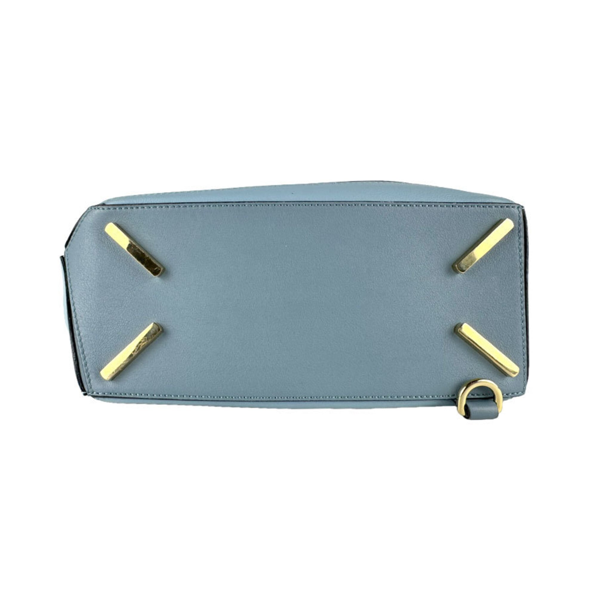 Loewe Blue Leather Handbag Shoulder Bag (Pre-Owned)