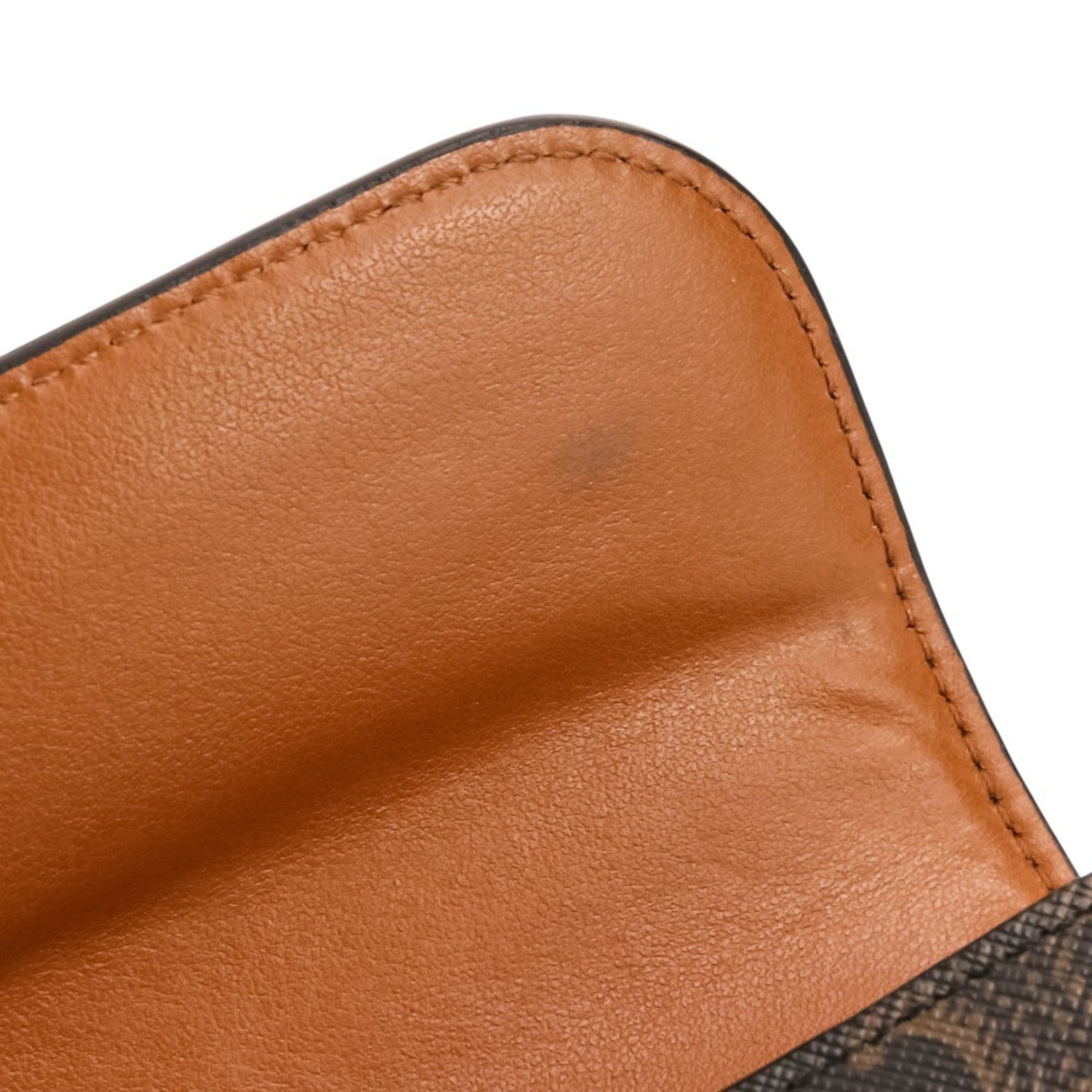 Celine Brown Pvc Long Wallet (Bi-Fold) (Pre-Owned)