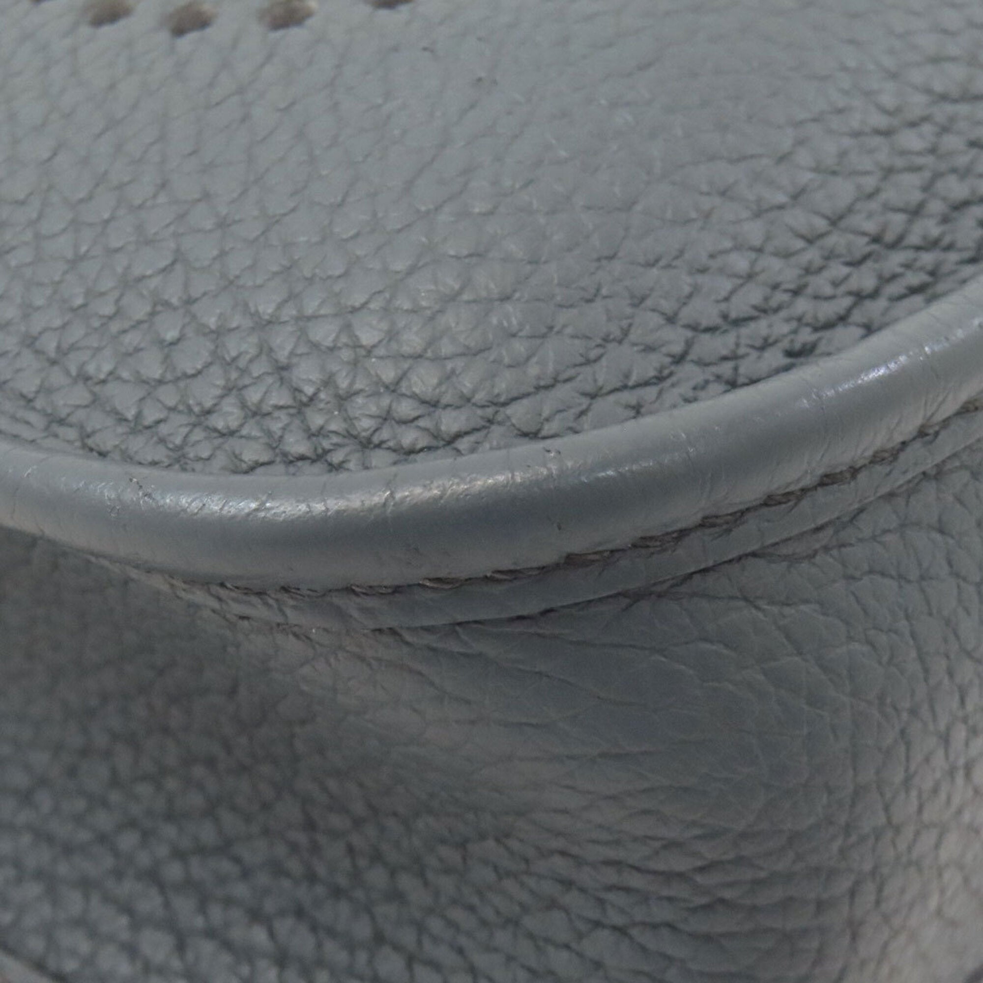 Hermes Blue Gray Taurillon Clemence Leather Shoulder Bag (Pre-Owned)