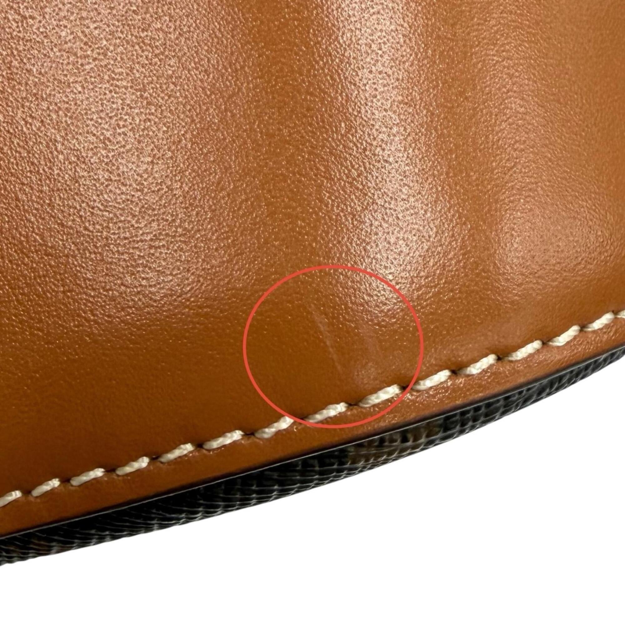 Celine Brown Leather Shoulder Bag (Pre-Owned)