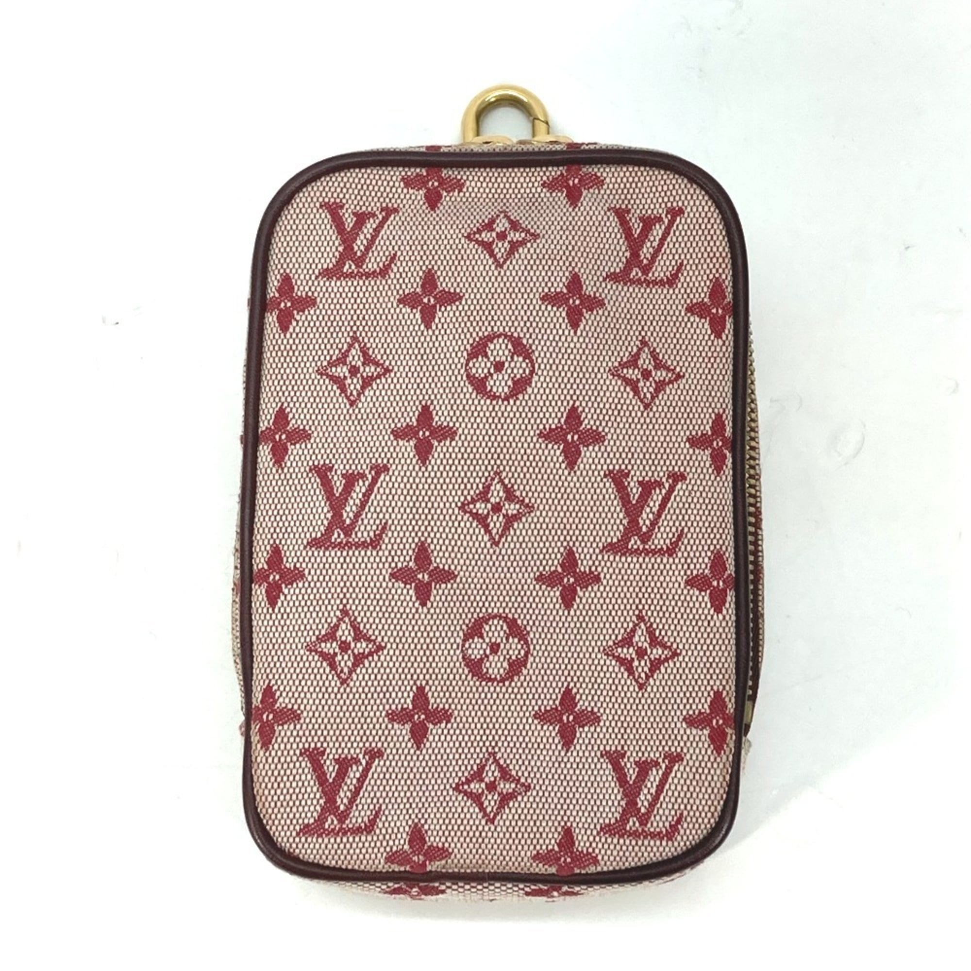 Louis Vuitton Monogram Mini Cherry Red Color Monogram Mini Pouch (Pre-Owned)