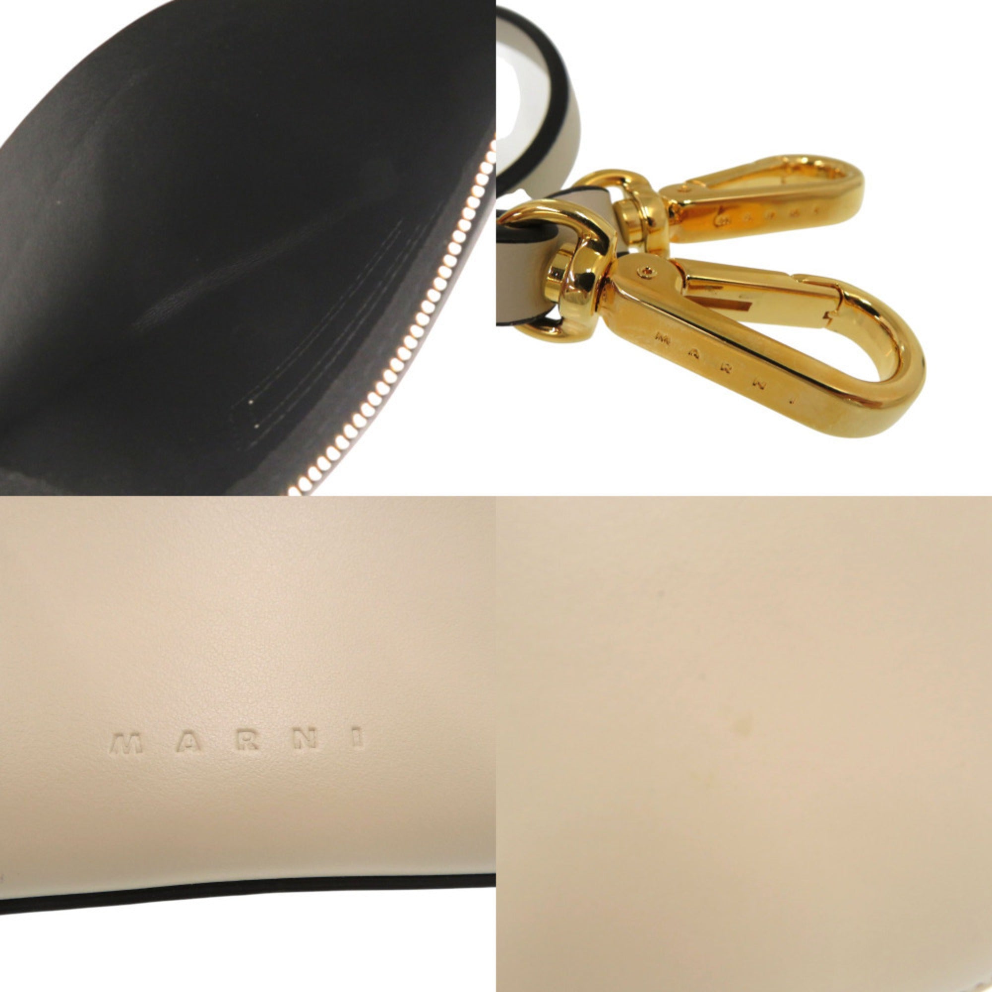Marni Beige Leather Handbag Shoulder Bag (Pre-Owned)