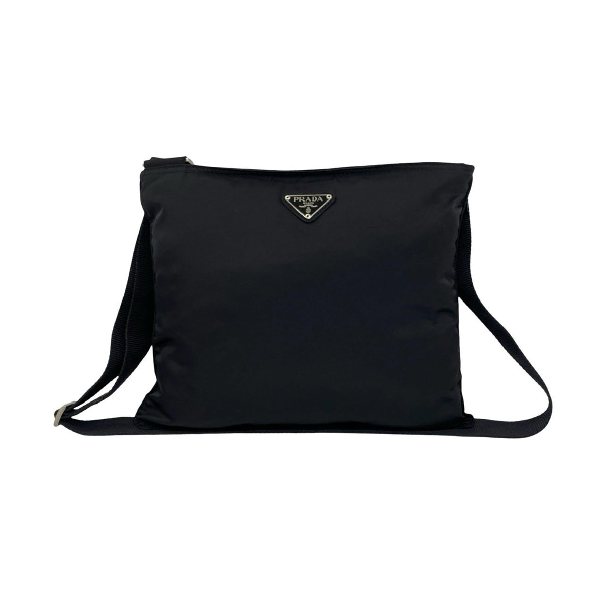 Prada Black Nylon Pochette Shoulder Bag (Pre-Owned)