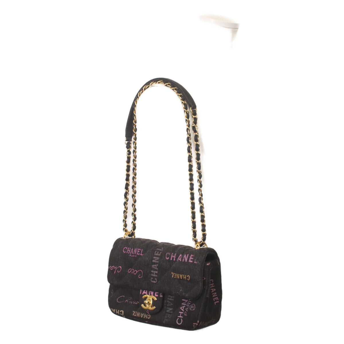 Chanel Black Denim Shoulder Bag (Pre-Owned)