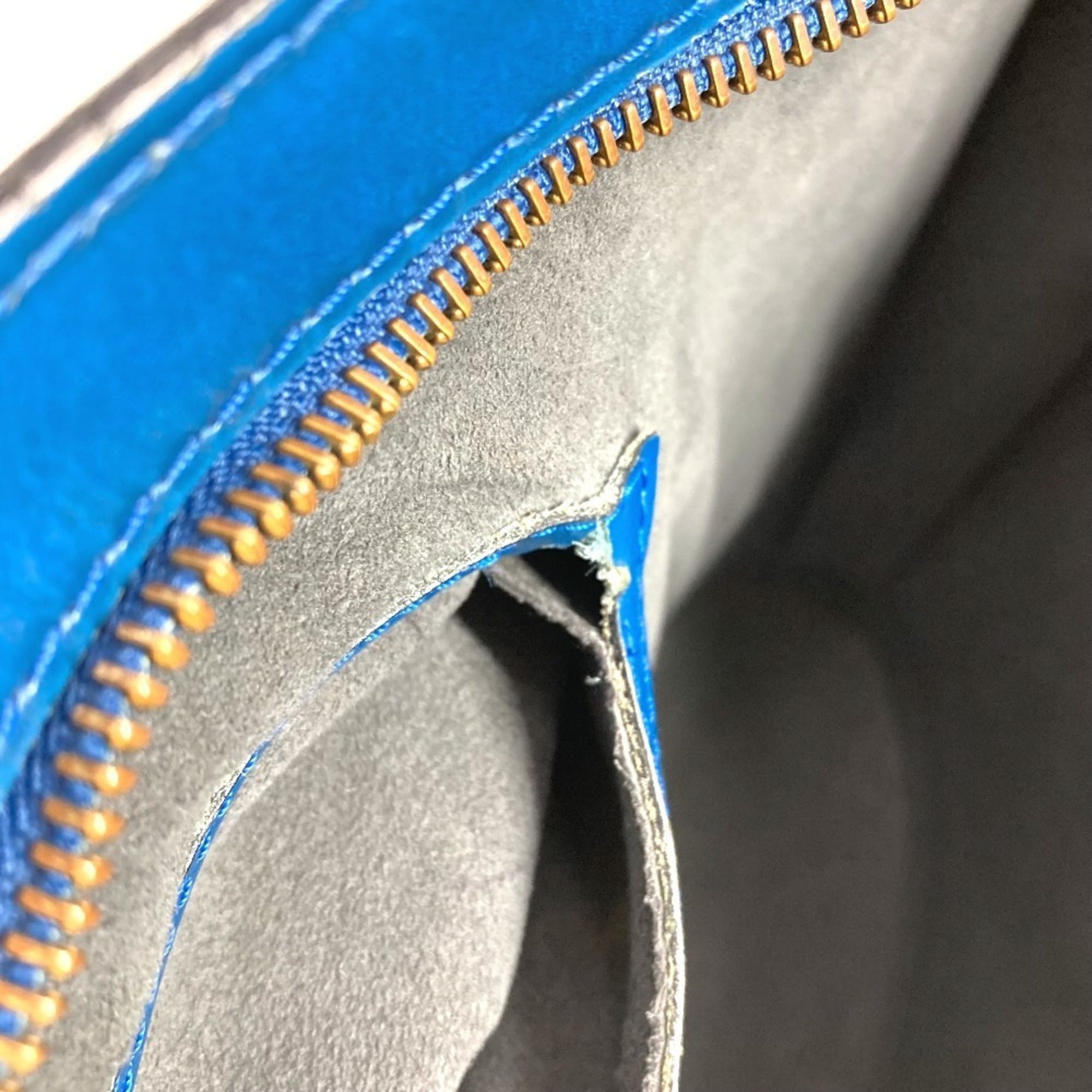 Louis Vuitton Blue Toledo Blue Epi Leather Shoulder Bag Tote Bag (Pre-Owned)