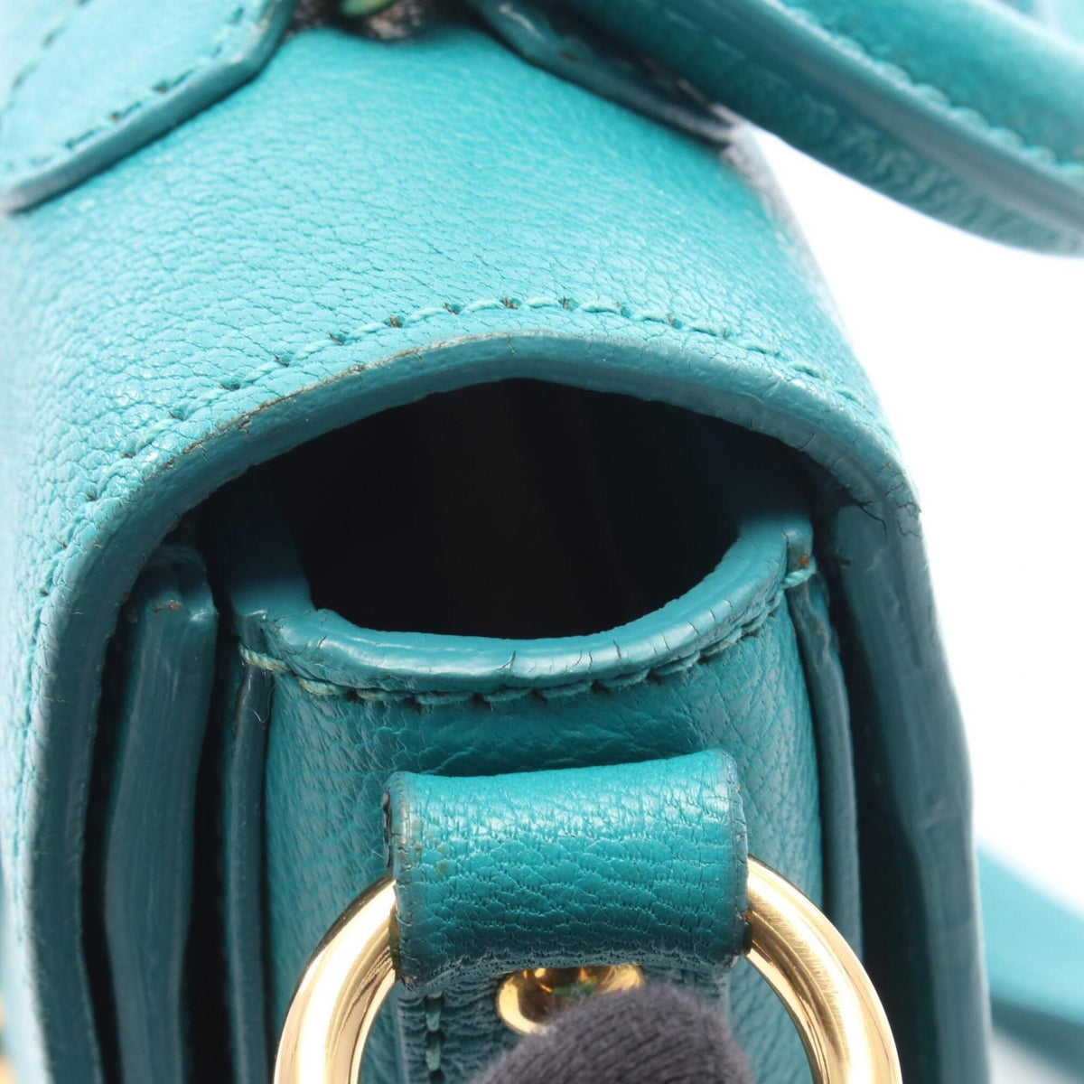 Miu Miu Green Leather Handbag (Pre-Owned)