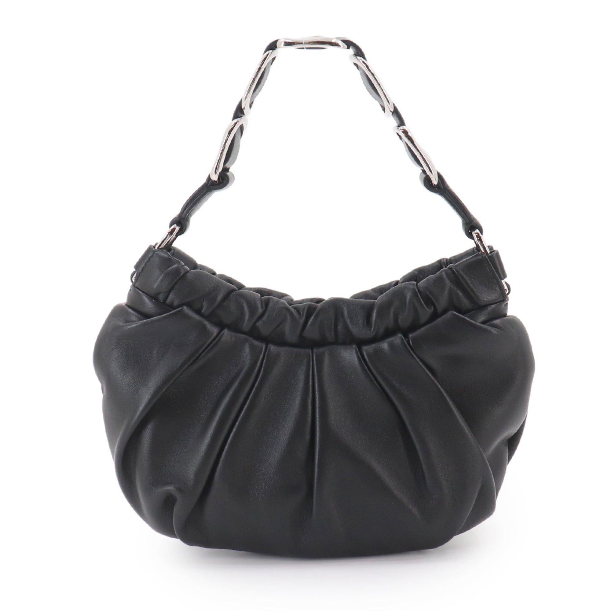 Salvatore Ferragamo Black Leather Handbag (Pre-Owned)
