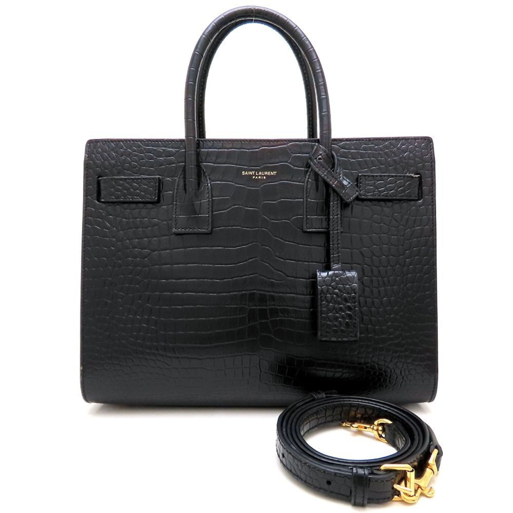 Yves Saint Laurent Black Leather Handbag (Pre-Owned)