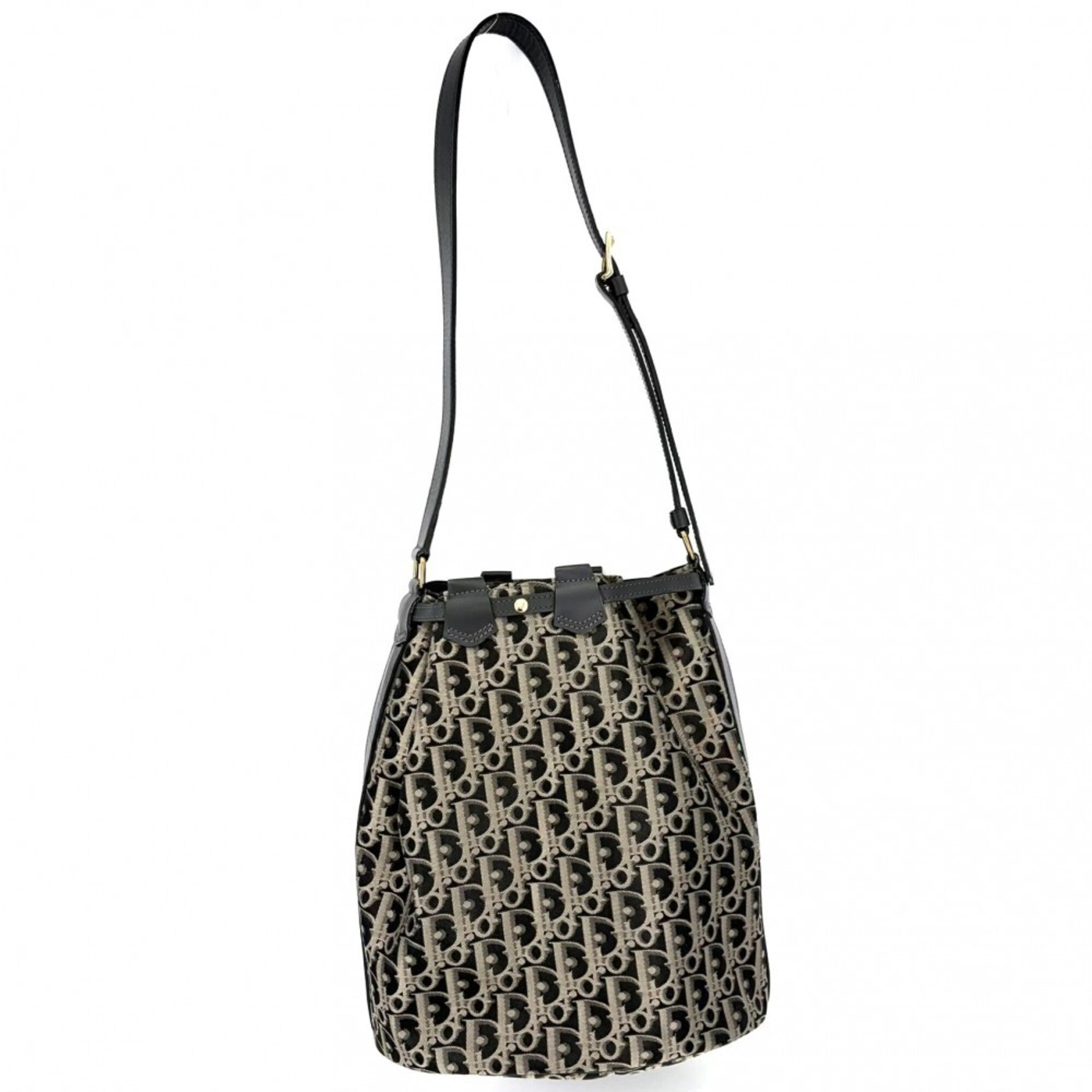 Christian Dior Black Gold Shoulder Bag (Pre-Owned)