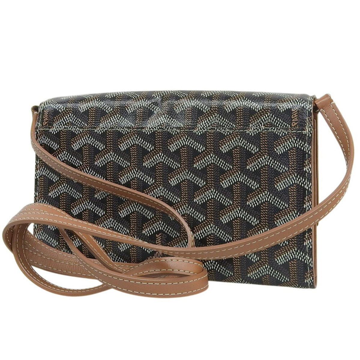 Goyard Black Brown Pvc Leather Shoulder Bag (Pre-Owned)