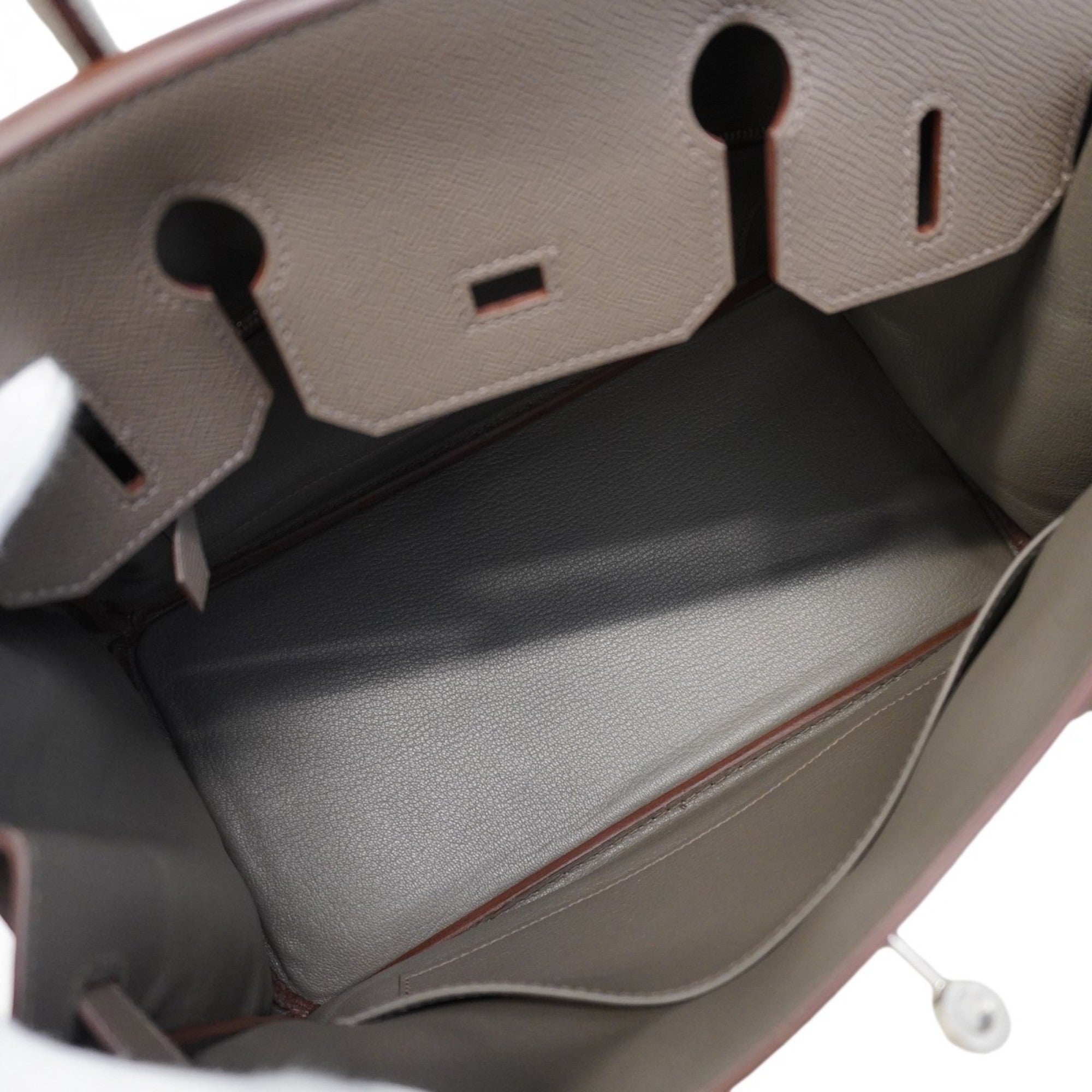 Hermes Etain Epsom Leather Handbag (Pre-Owned)