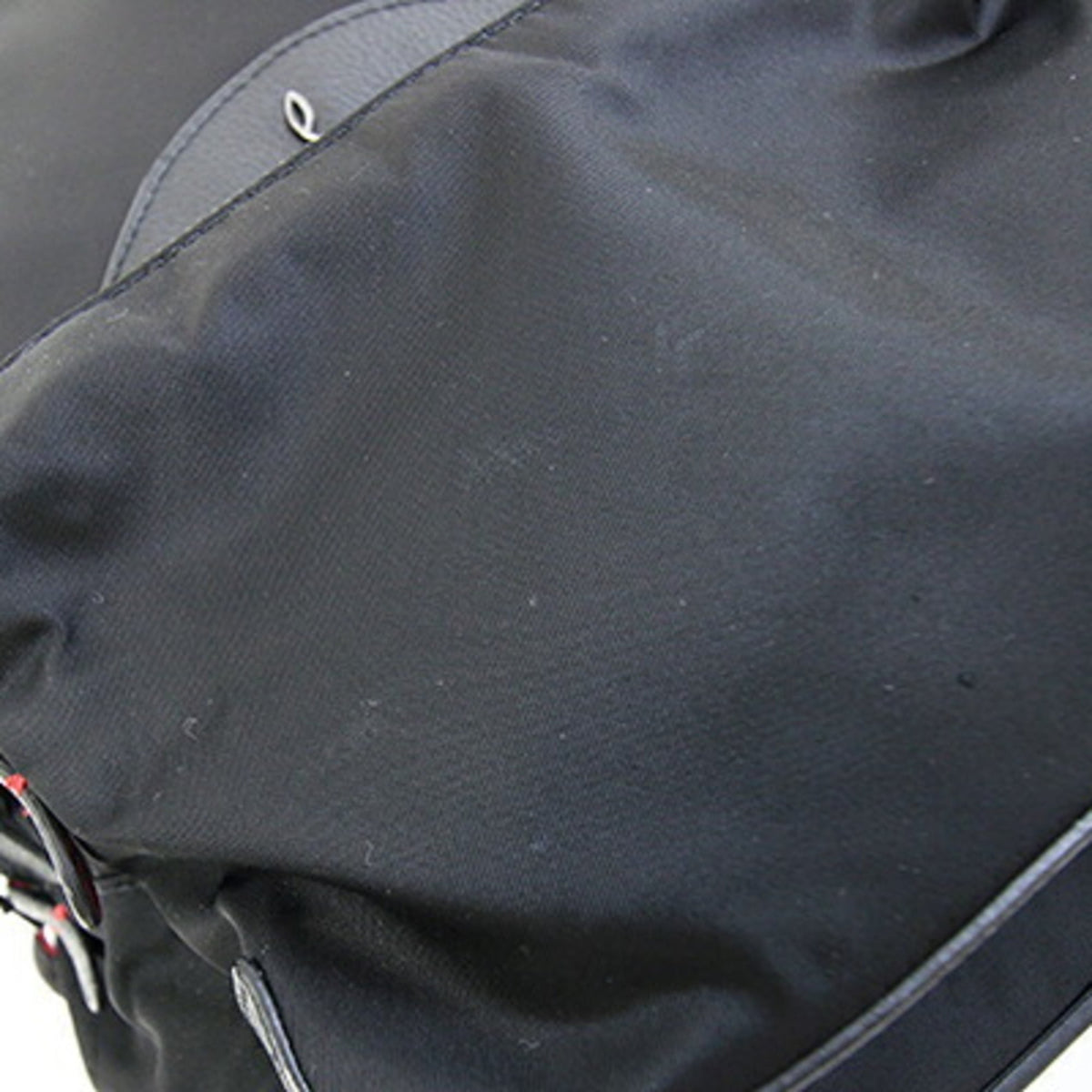 Christian Louboutin Black Nylon Leather Backpack (Pre-Owned)