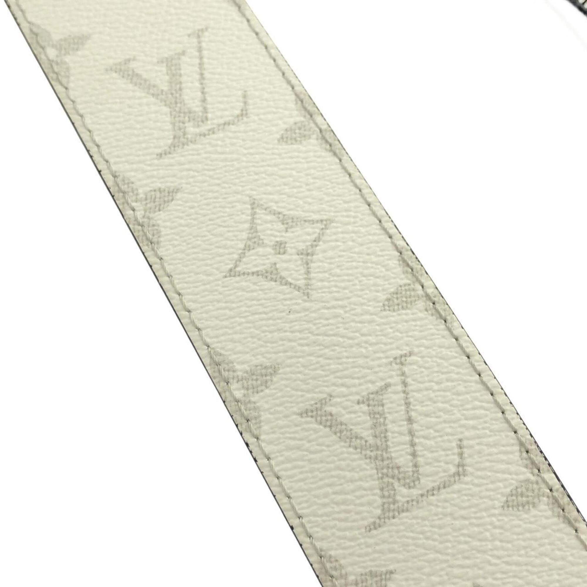 Louis Vuitton White Coated Canvas Leather Shoulder Bag (Pre-Owned)