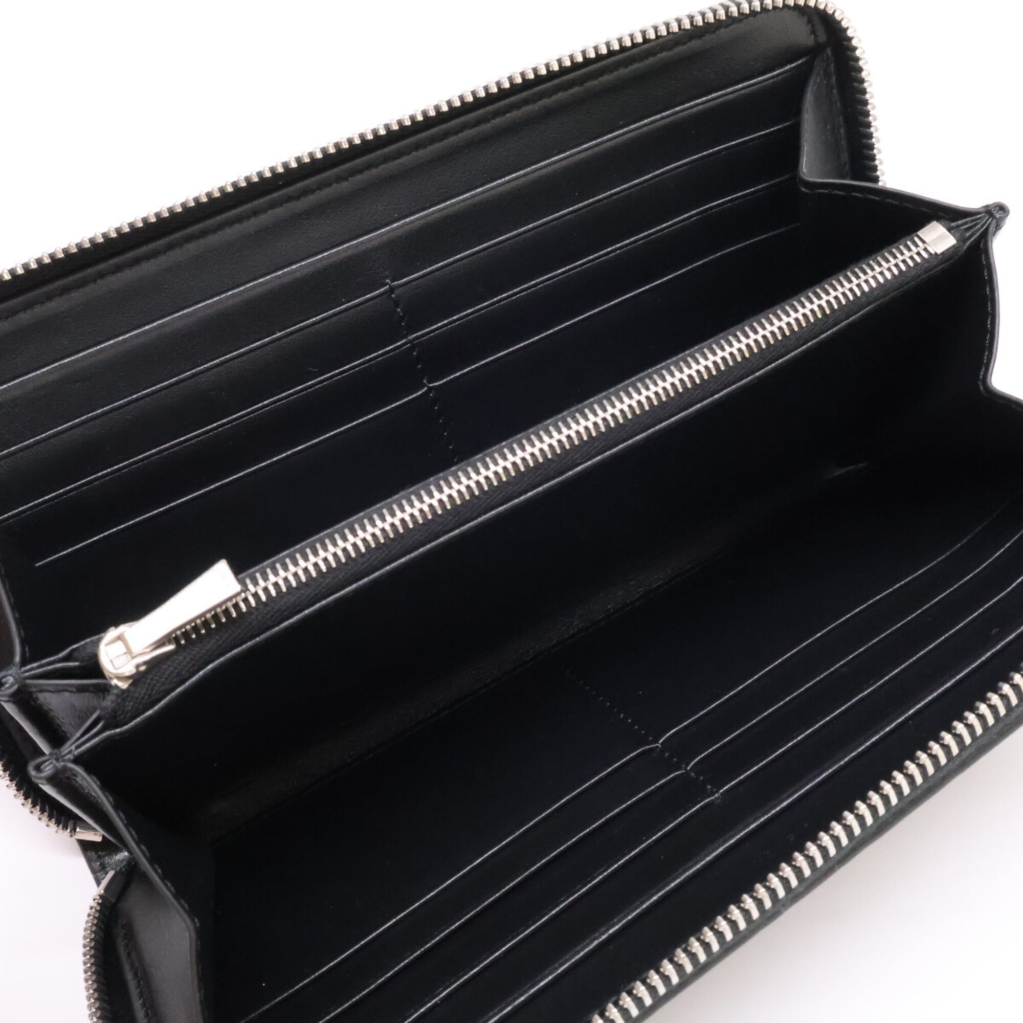 Celine Black Leather Long Wallet (Bi-Fold) (Pre-Owned)
