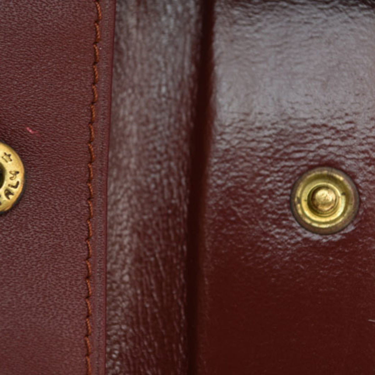 Cartier Bordeaux Leather Wallet (Bi-Fold) (Pre-Owned)