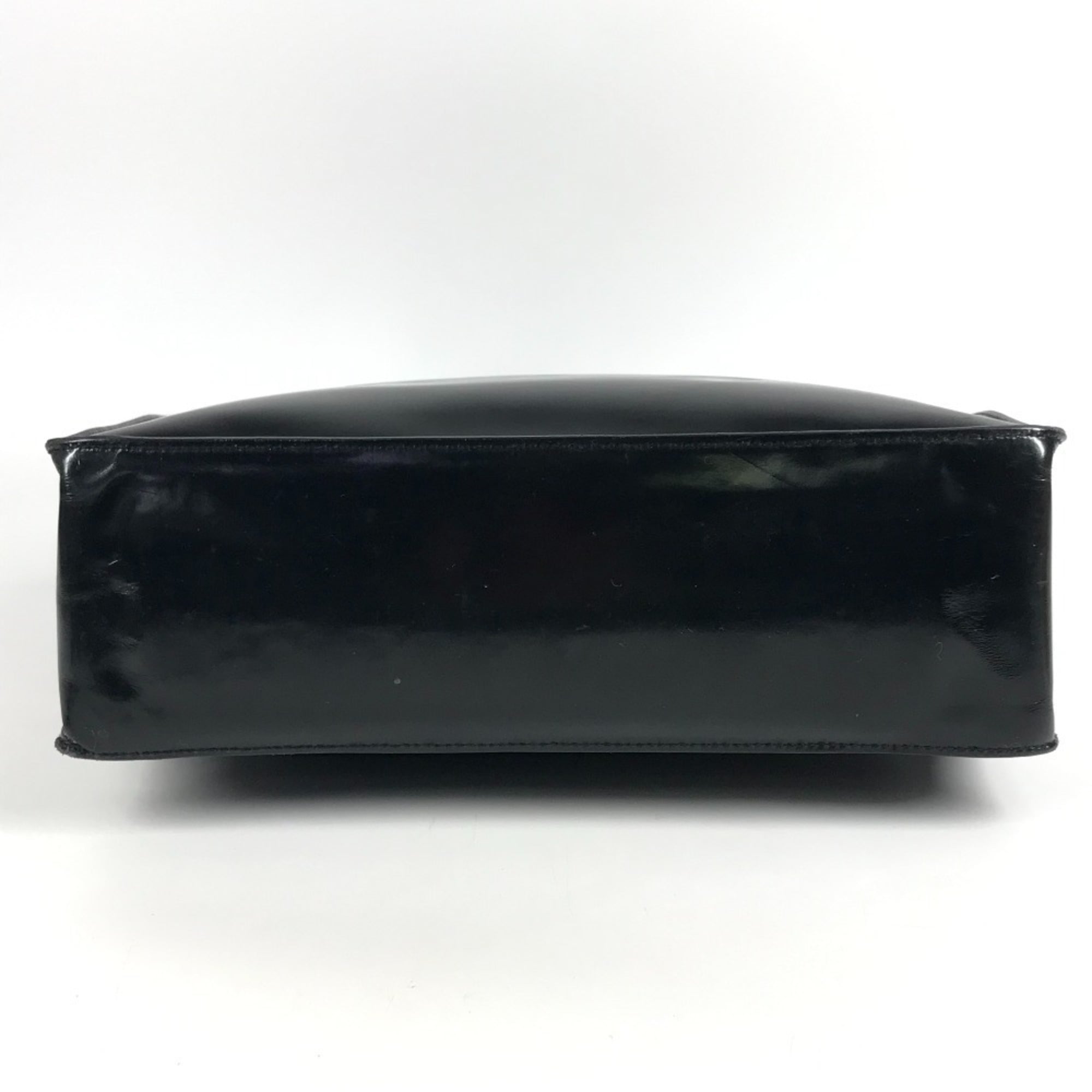Chanel Black Patent Leather Shoulder Bag Tote Bag (Pre-Owned)