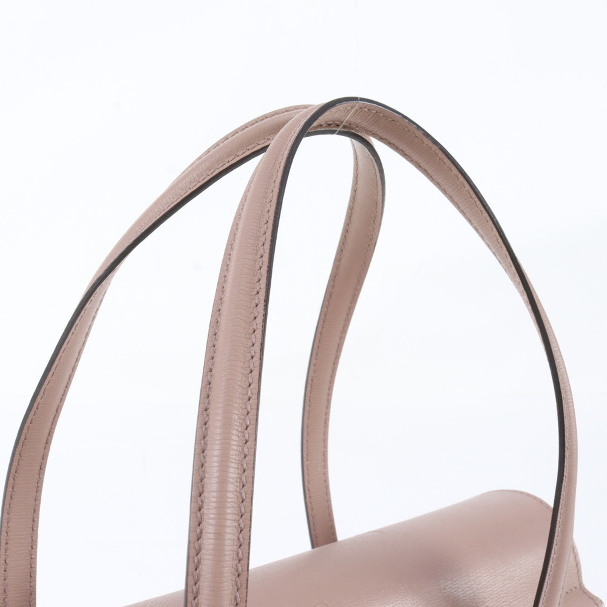 Gucci Pink Leather Handbag Tote Bag (Pre-Owned)