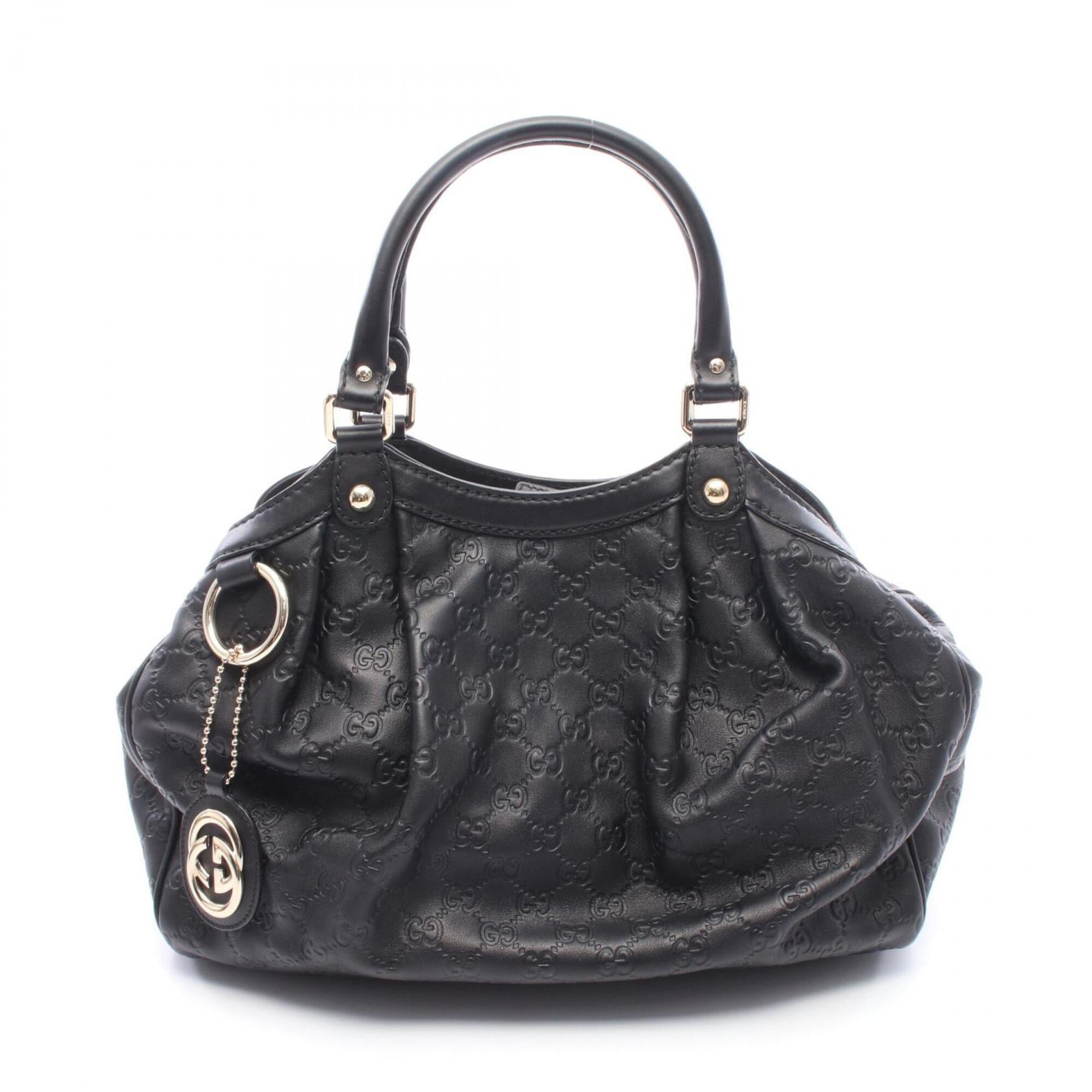 Gucci Black Leather Handbag (Pre-Owned)
