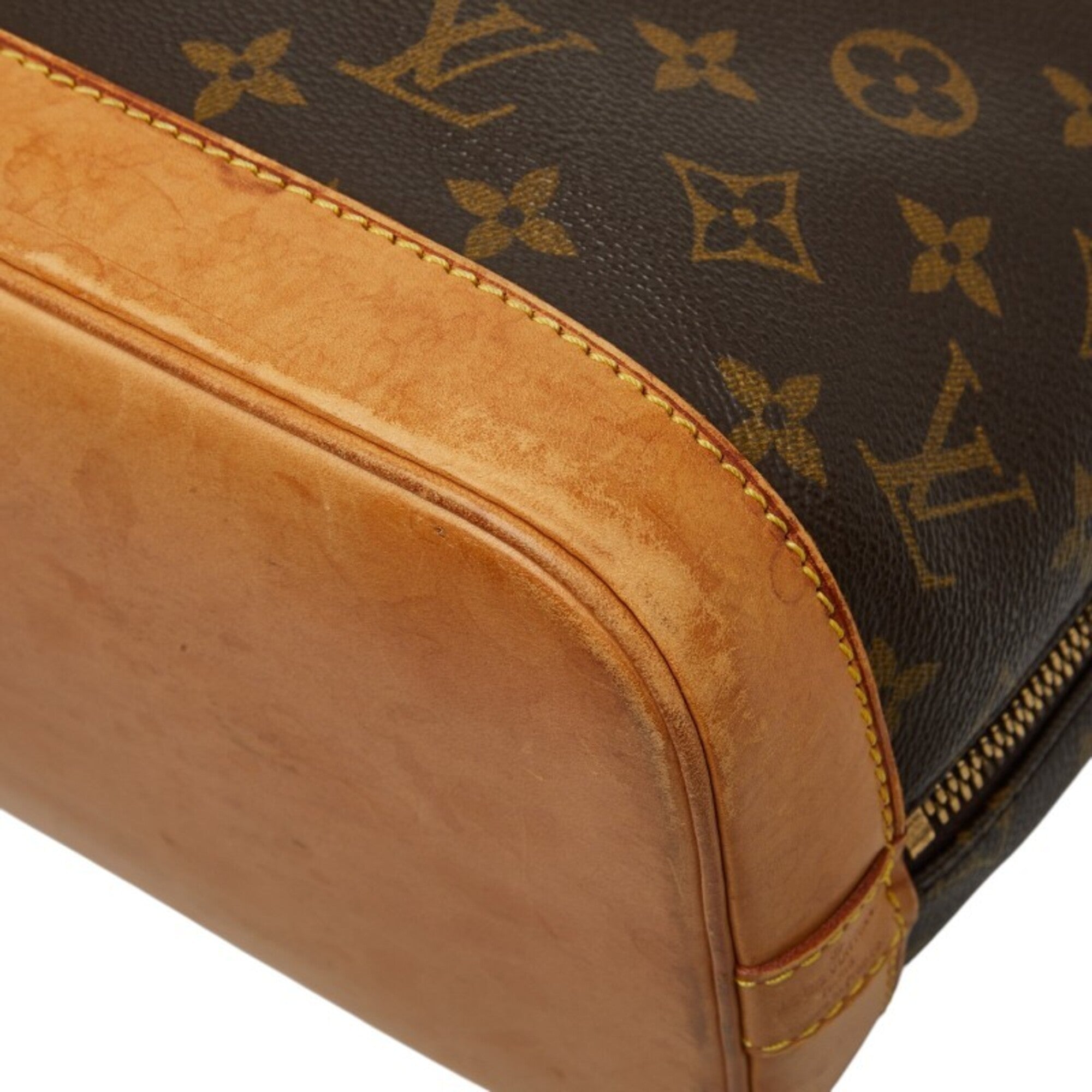 Louis Vuitton Brown Pvc Leather Handbag (Pre-Owned)
