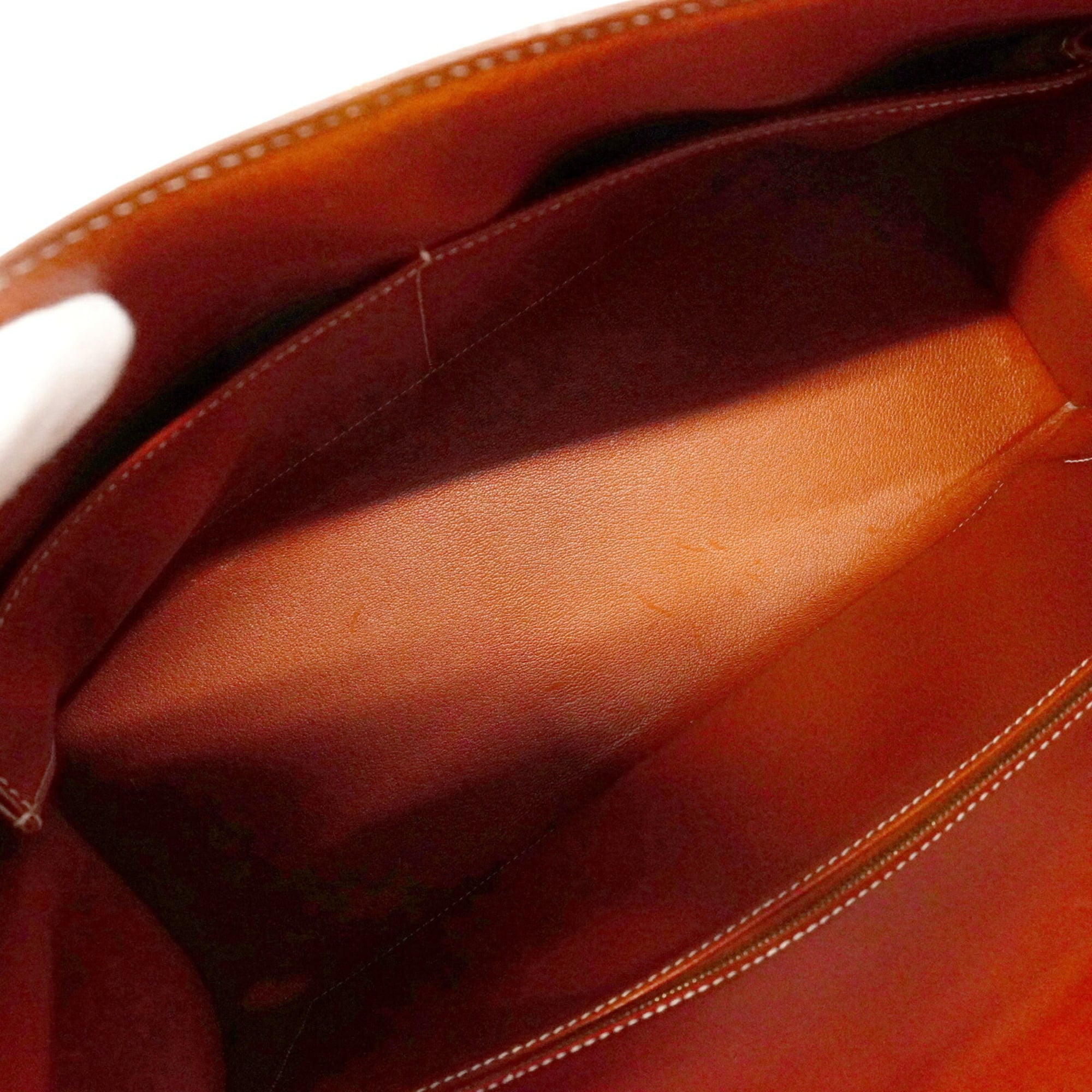 Hermes Brique Box Calf Leather Handbag (Pre-Owned)