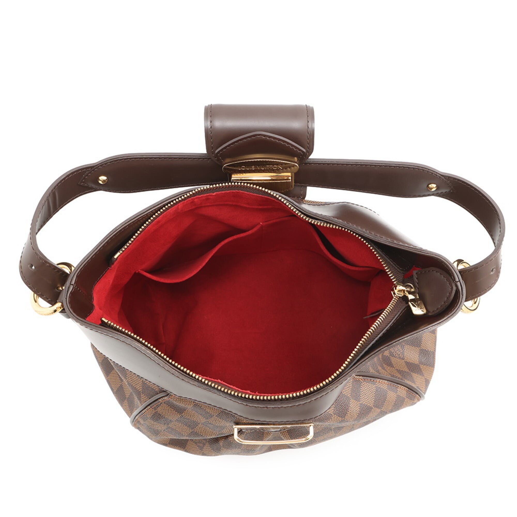 Louis Vuitton Brown Damier Canvas Handbag Shoulder Bag (Pre-Owned)