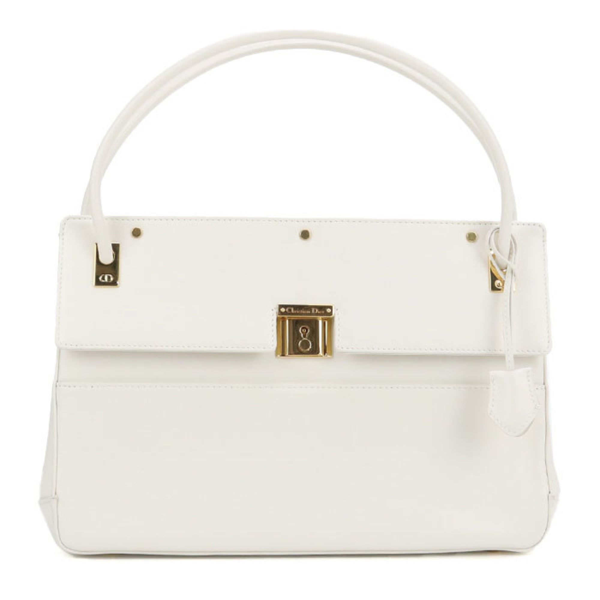 Christian Dior White Leather Handbag (Pre-Owned)