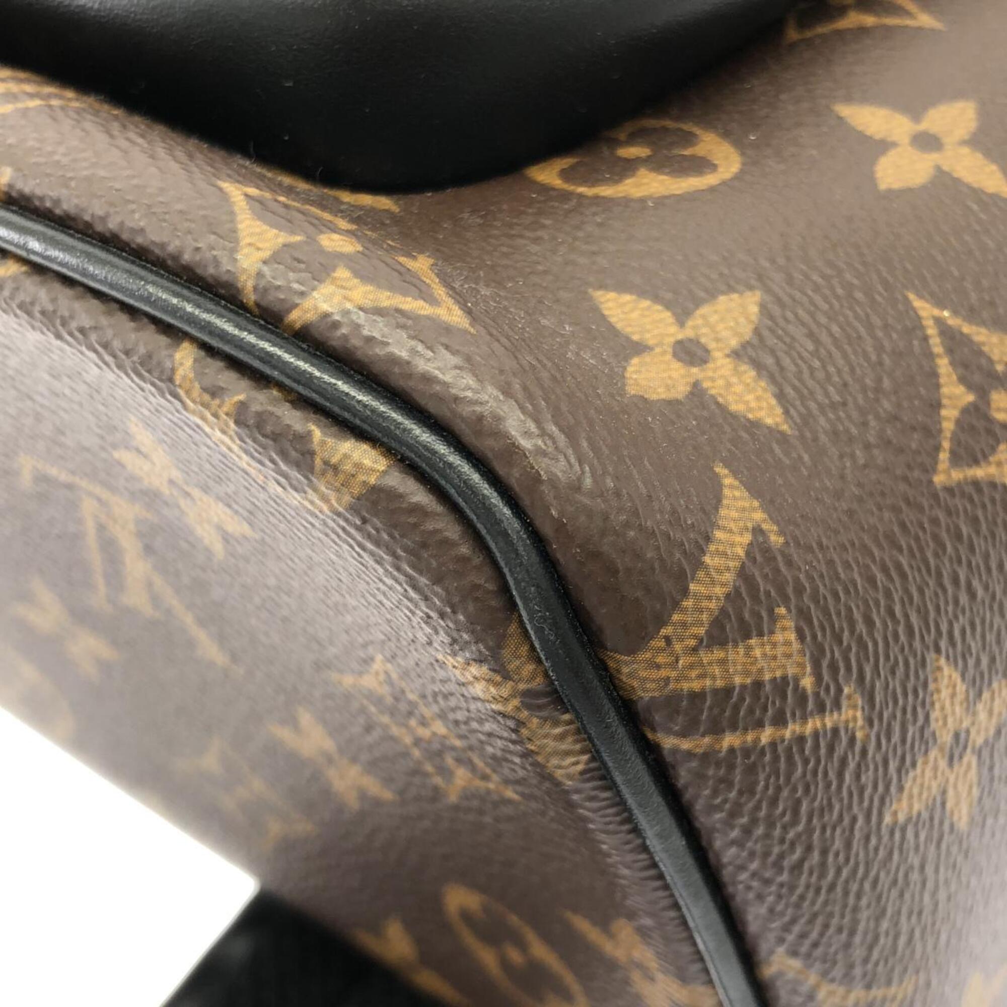 Louis Vuitton Marron Monogram Macassar Coated Canvas Backpack (Pre-Owned)