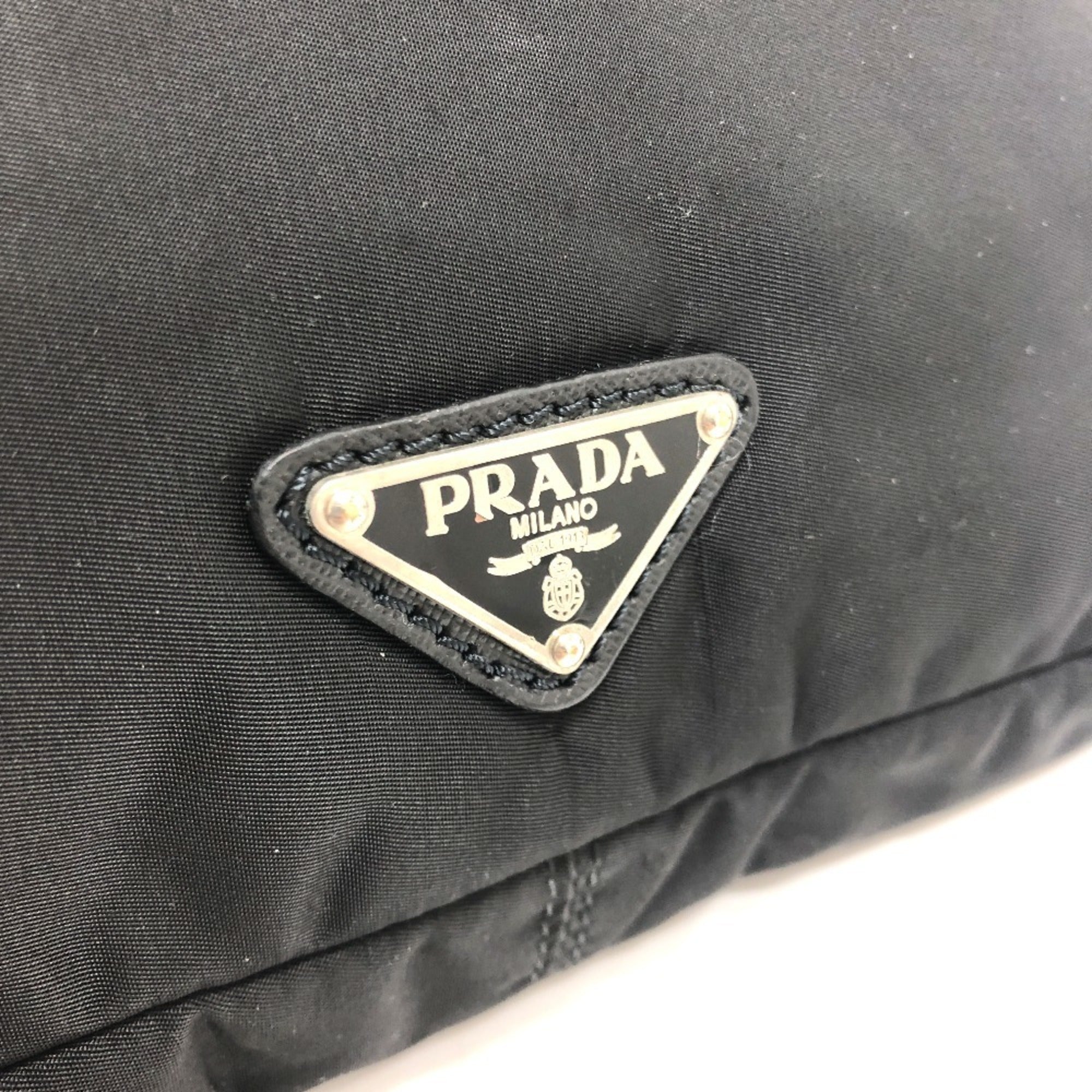 Prada Black Nylon Clutch Bag (Pre-Owned)
