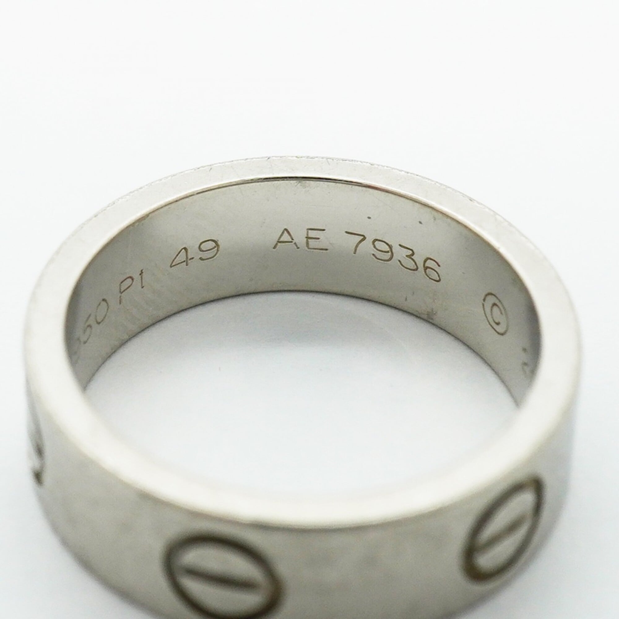 Cartier Platinum 950 Band Ring (Pre-Owned)