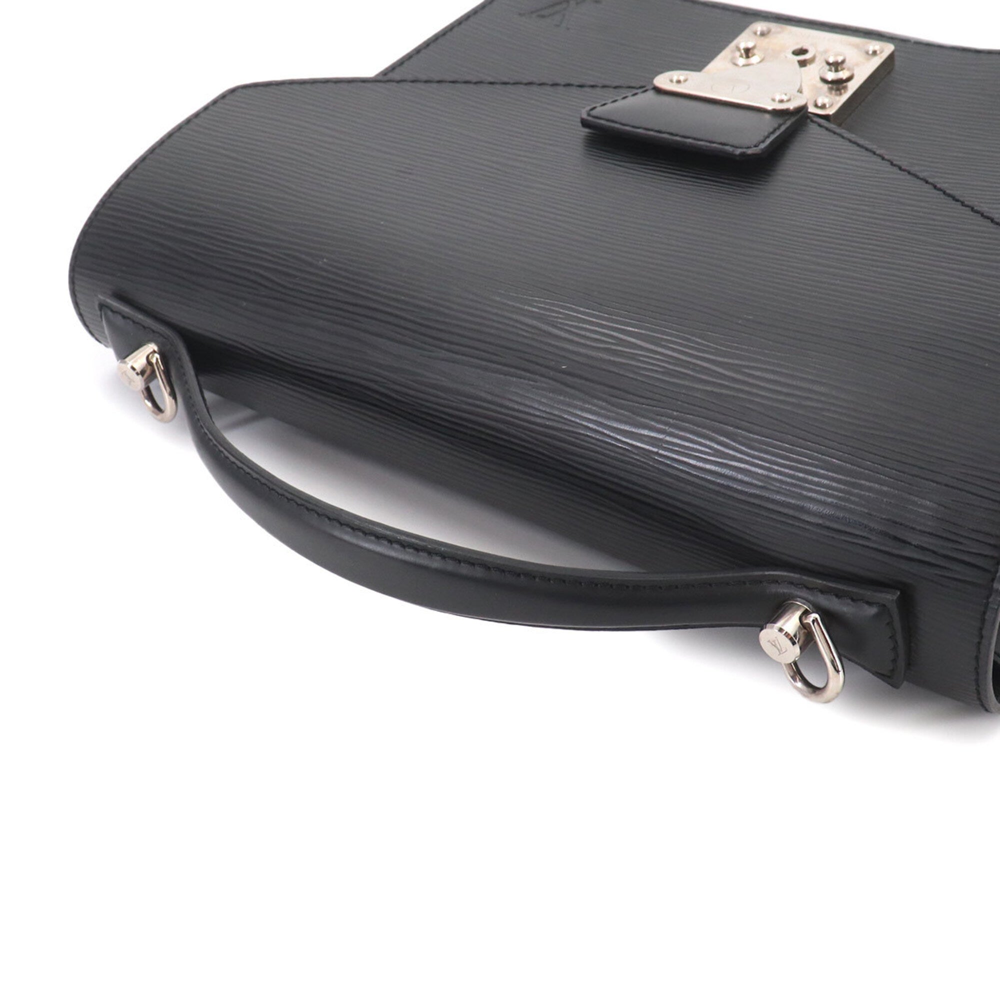 Louis Vuitton Black Noir Epi Leather Handbag (Pre-Owned)