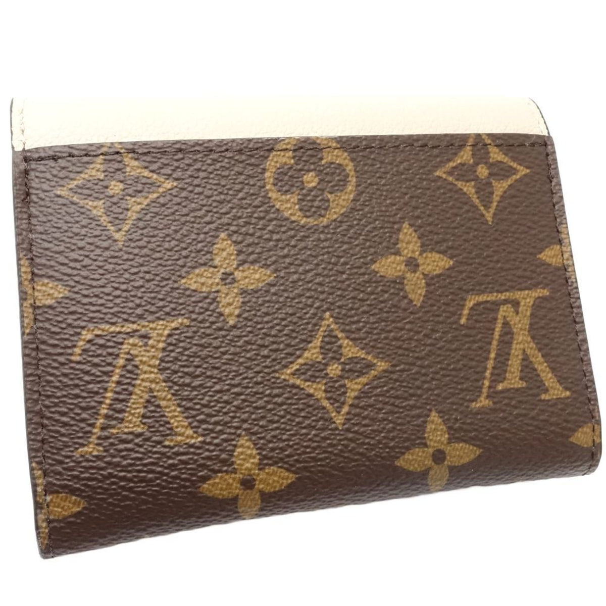Louis Vuitton Brown Grayish Monogram Monogram Wallet (Tri-Fold) (Pre-Owned)