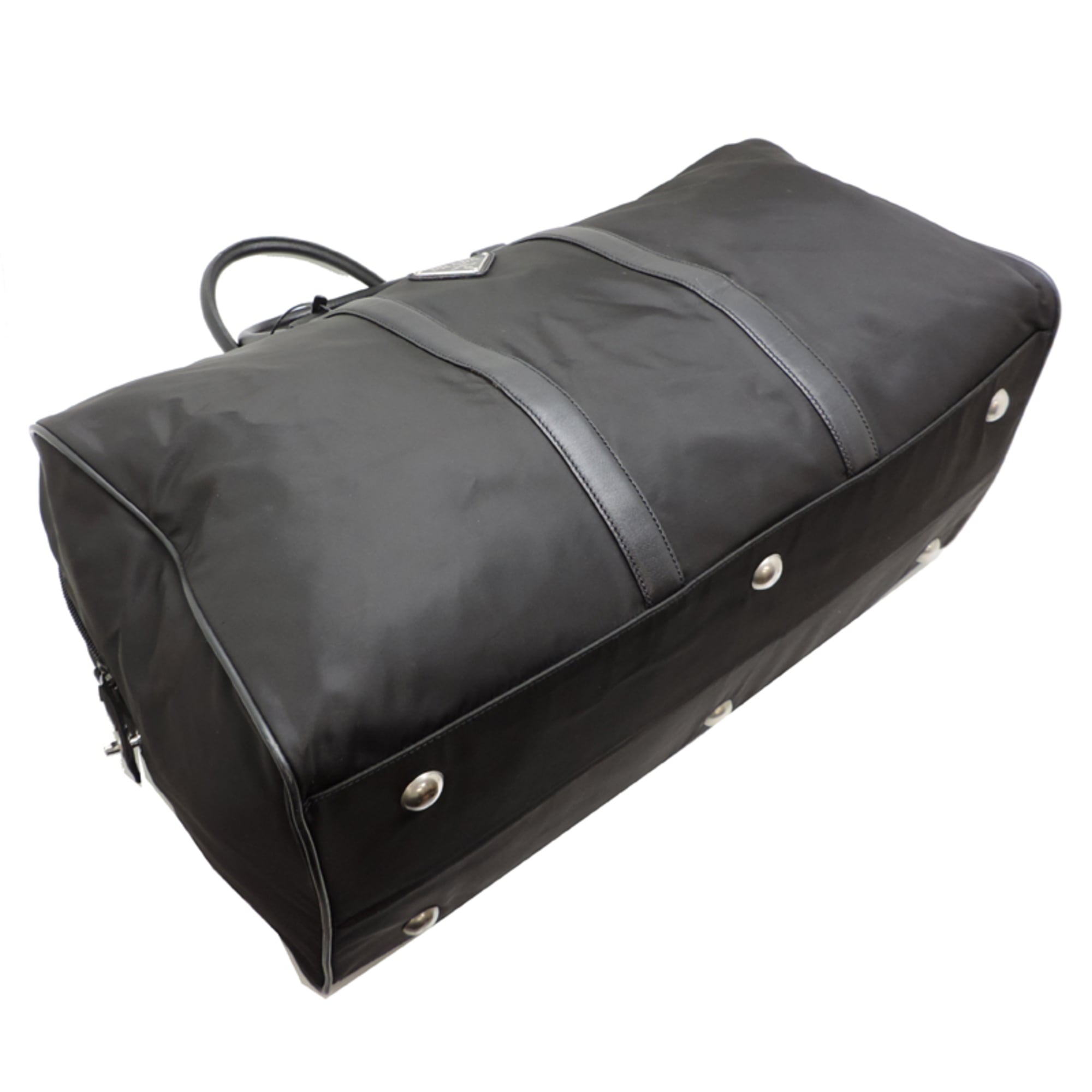 Prada Black Nero Nylon Boston Bag (Pre-Owned)