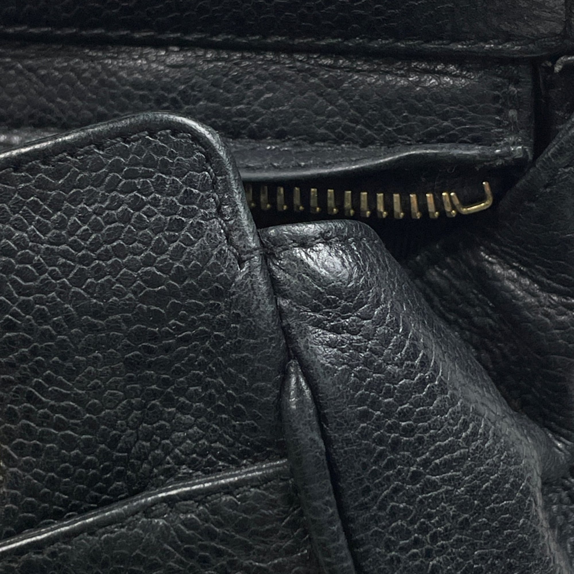Chanel Black Grained Calfskin Shoulder Bag Tote Bag (Pre-Owned)