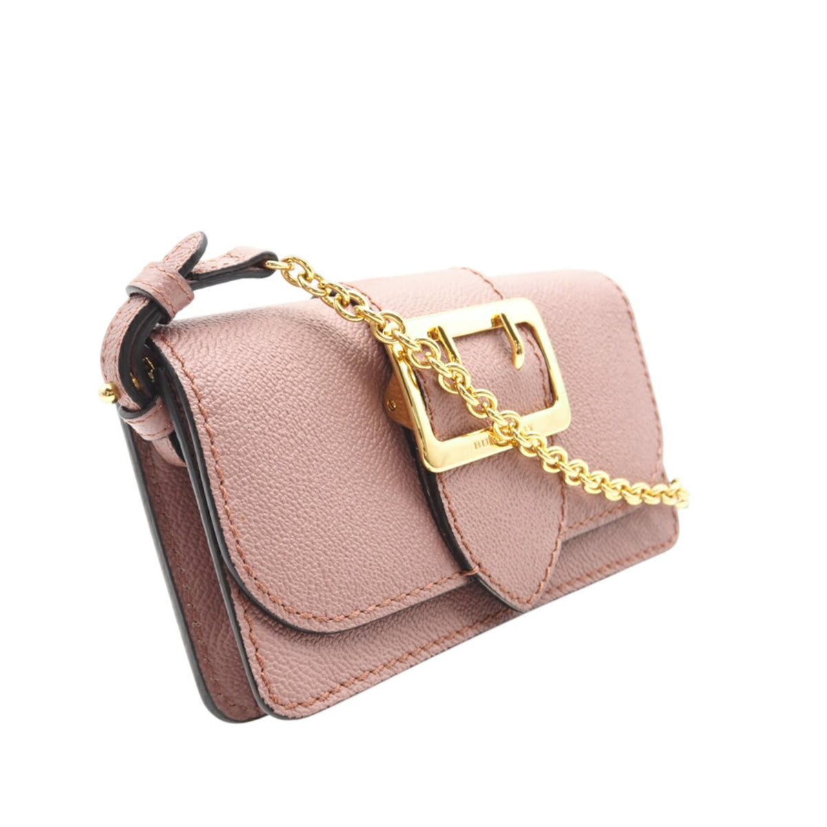 Burberry Pink Leather Shoulder Bag (Pre-Owned)