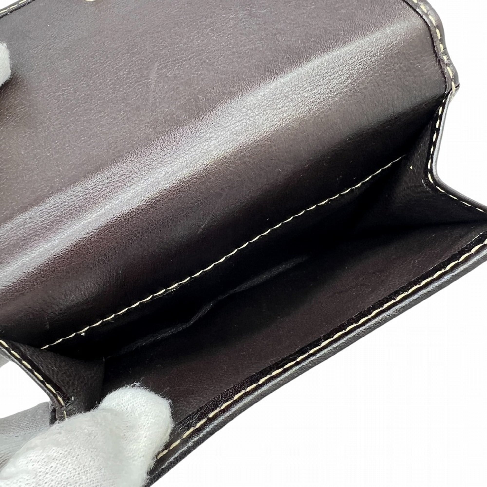 Gucci Beige Brown Canvas Leather Wallet (Bi-Fold) (Pre-Owned)