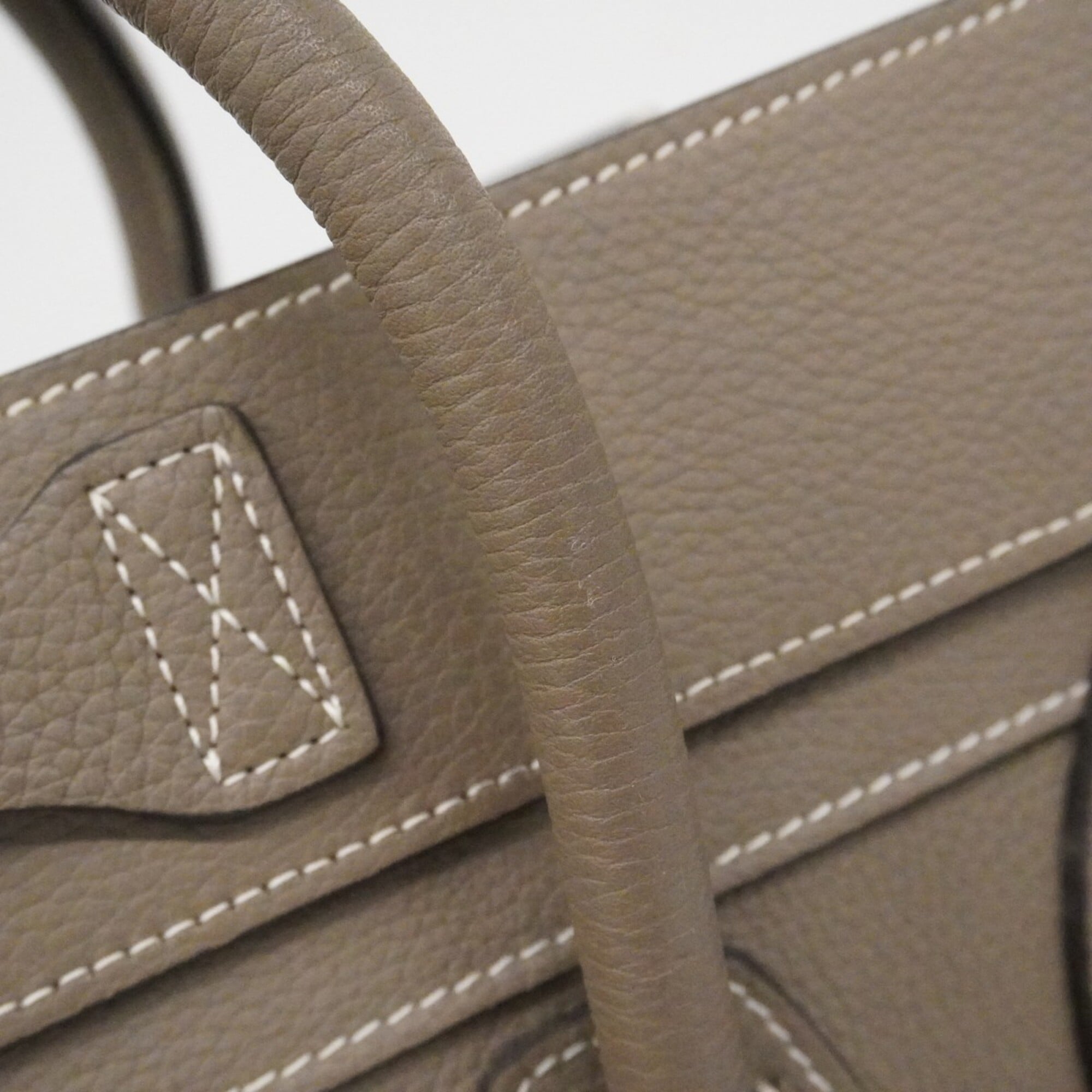 Celine Gray Leather Handbag (Pre-Owned)