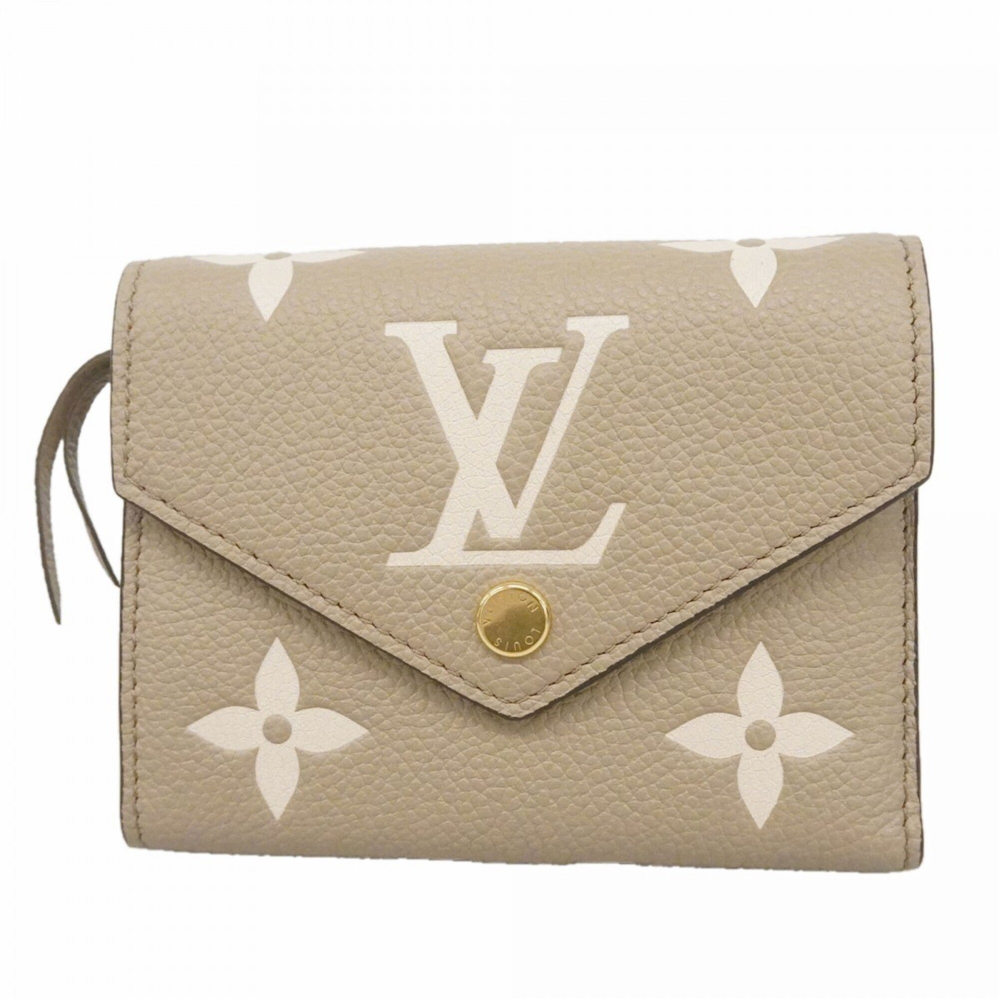 Louis Vuitton Cream Tourterelle Wallet (Tri-Fold) (Pre-Owned)