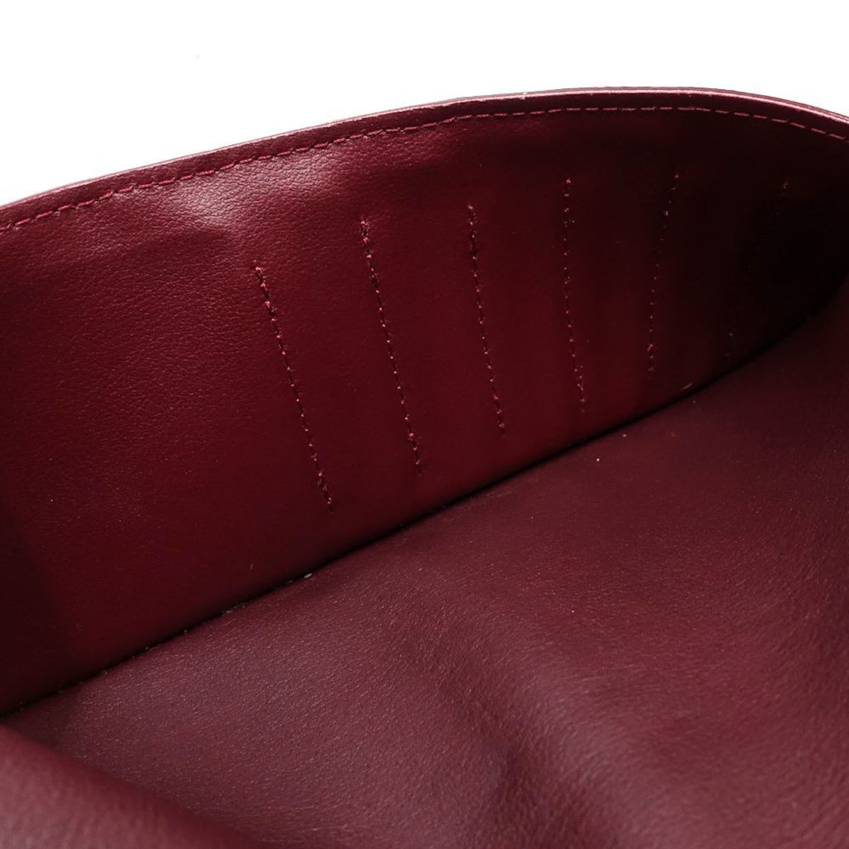 Cartier Bordeaux Leather Long Bill Wallet (Bi-Fold) (Pre-Owned)