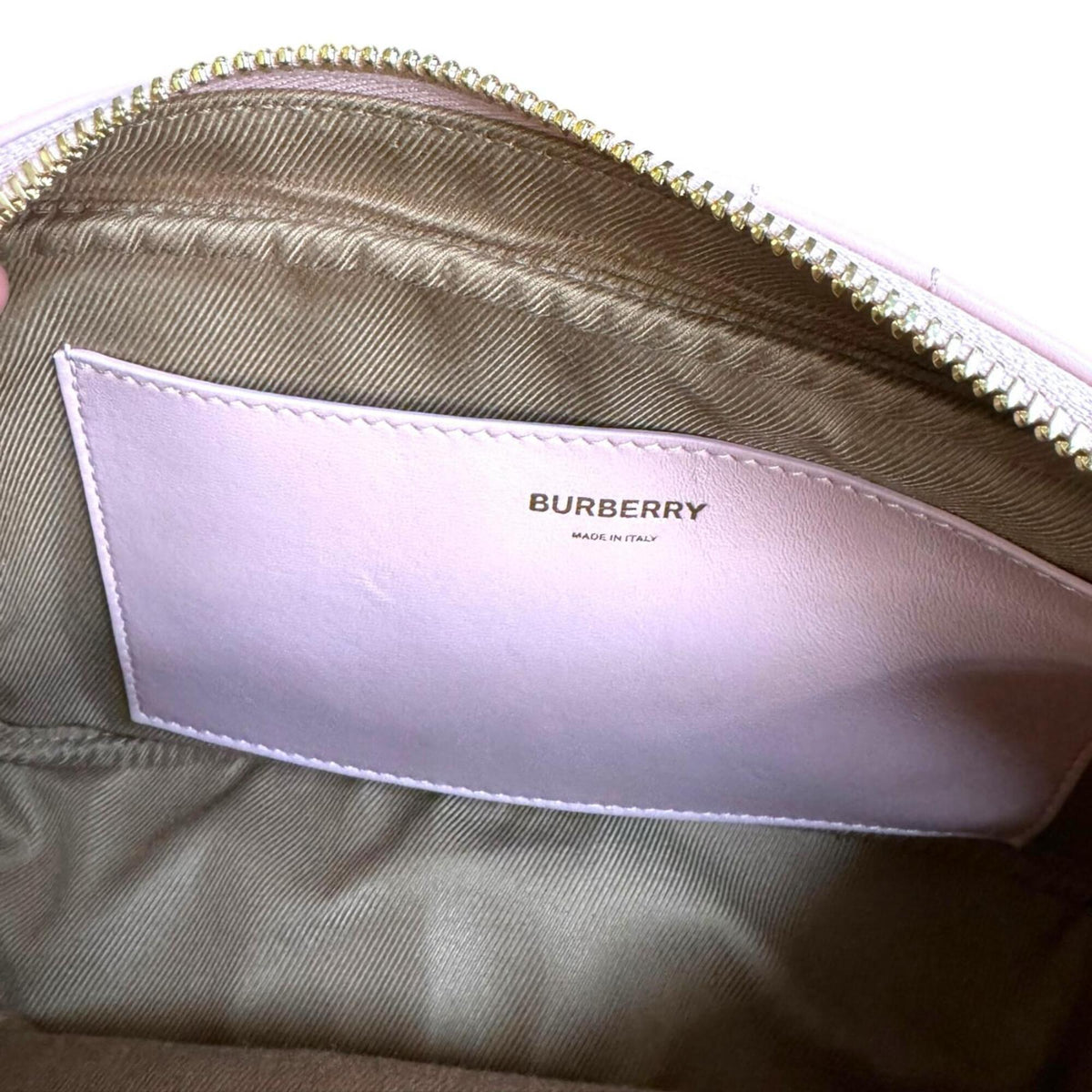 Burberry Pink Leather Shoulder Bag (Pre-Owned)