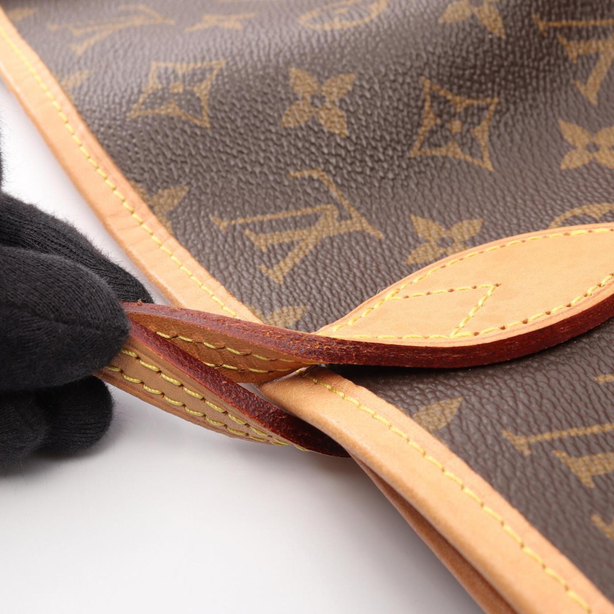 Louis Vuitton Brown Coated Canvas Pvc Monogram Leather Handbag Tote Bag (Pre-Owned)