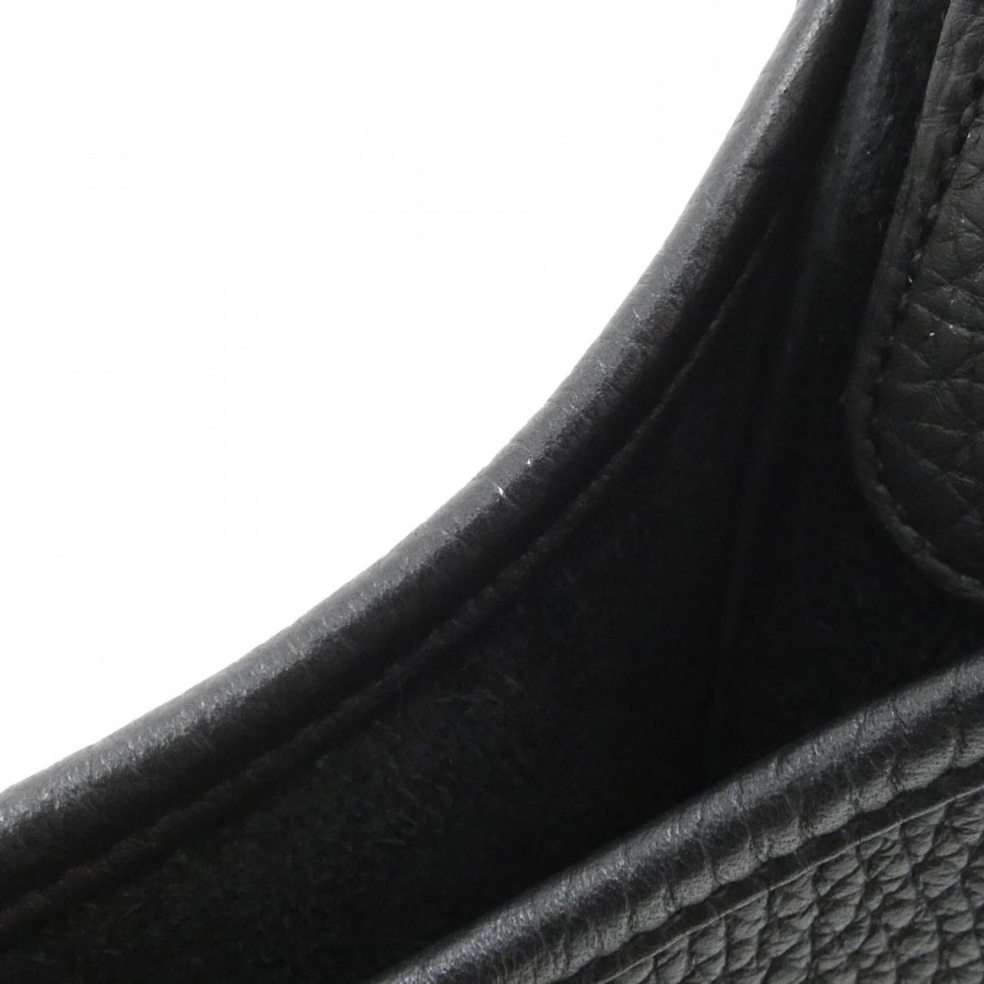 Hermes Black Taurillon Clemence Leather Shoulder Bag (Pre-Owned)
