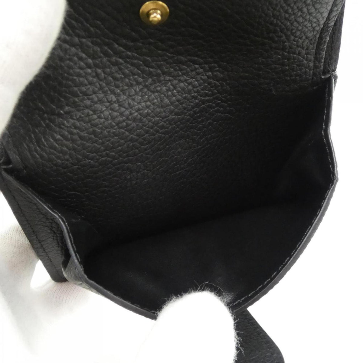 Louis Vuitton Black Leather Wallet (Bi-Fold) (Pre-Owned)