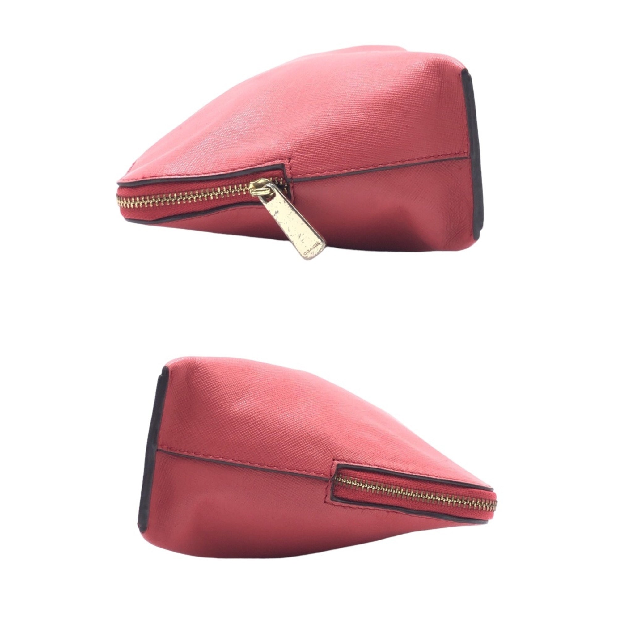 Coach Pink Leather Pouch (Pre-Owned)
