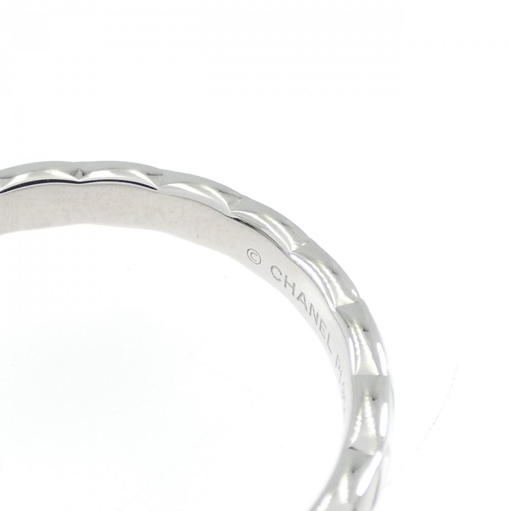 Chanel Platinum 950 Band Ring (Pre-Owned)
